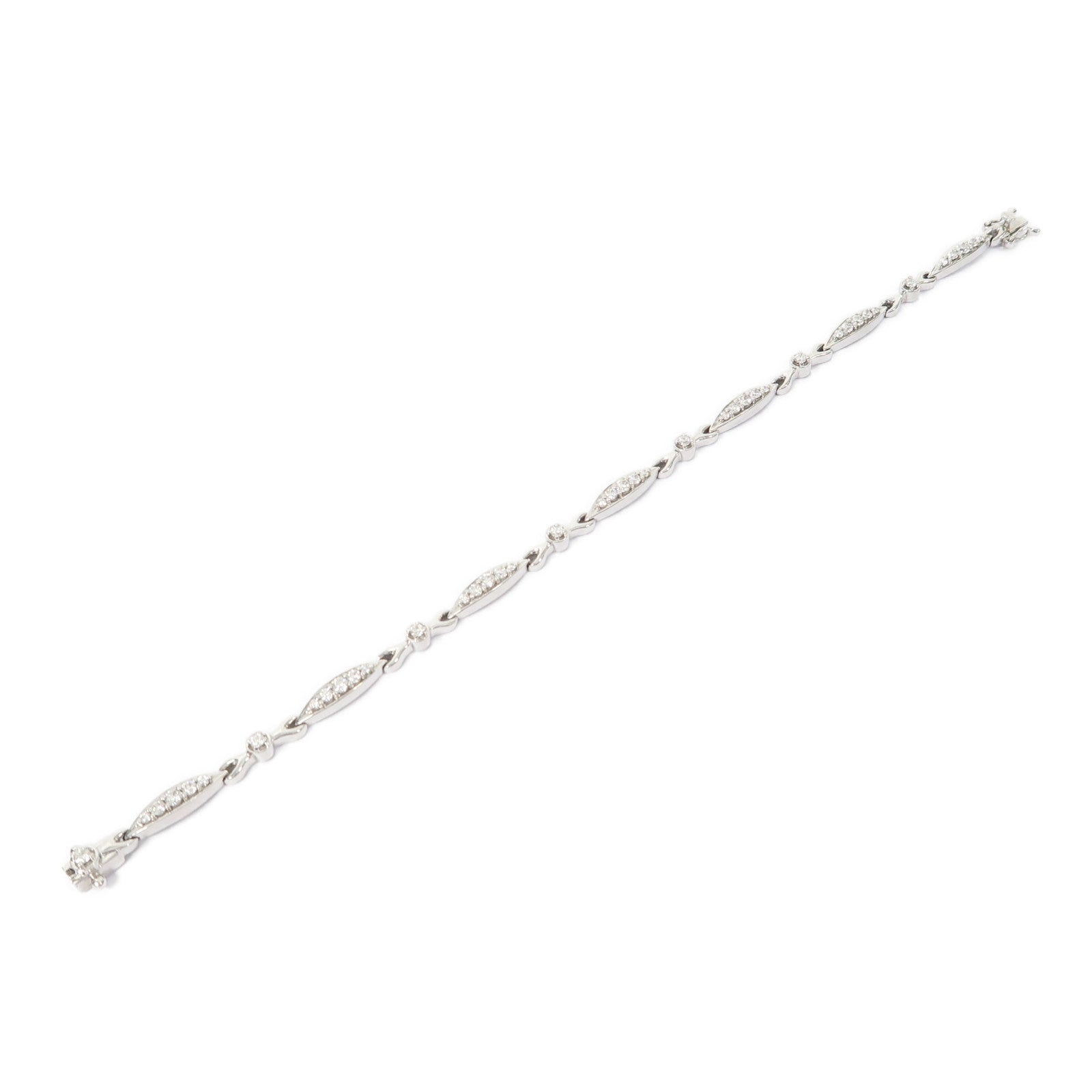 JEWELRY 【激減優惠】18K白金Diamond 10.2g 0.97ct鑽石手鏈