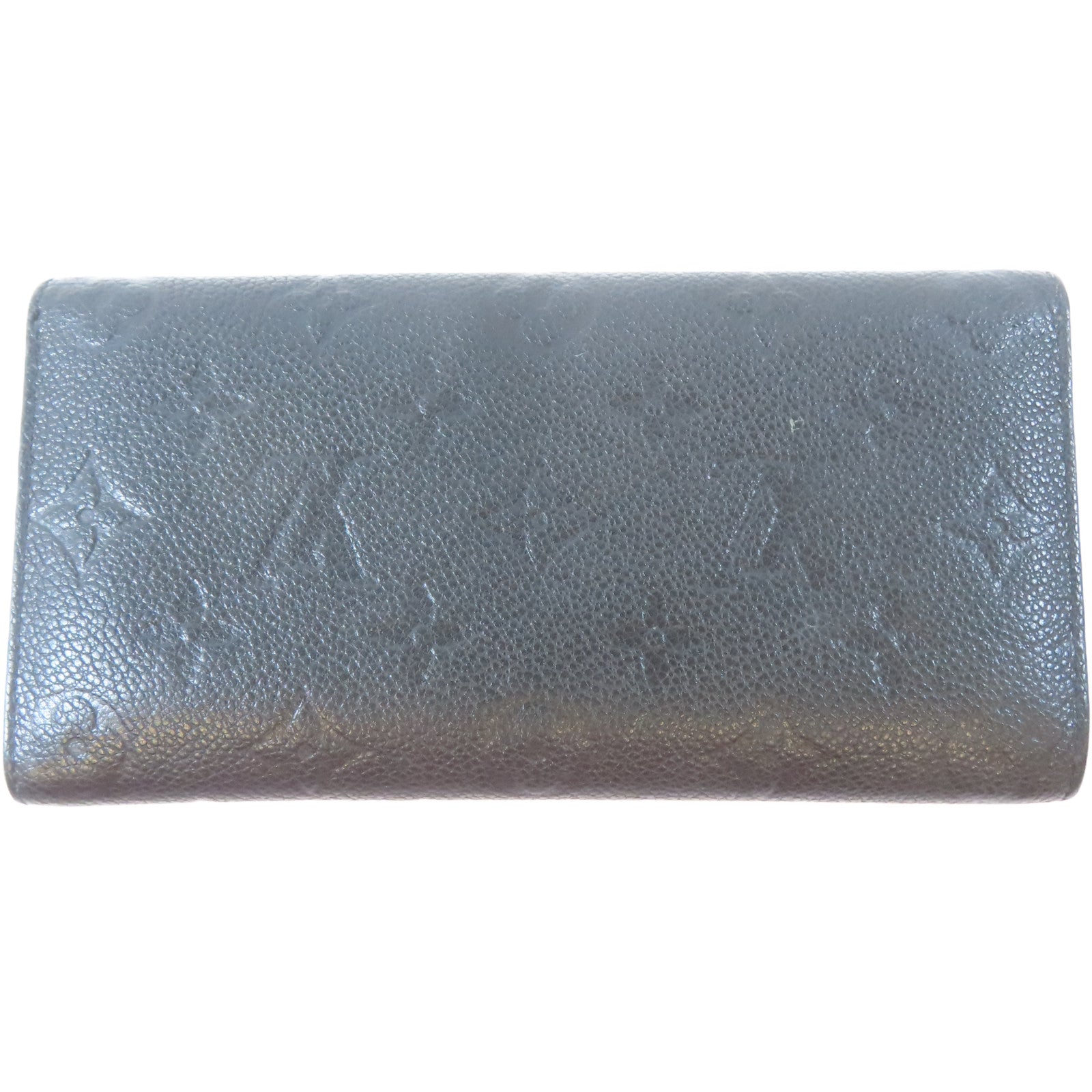 LOUIS VUITTON Monogram Empreinte Long Wallet金扣長錢包黑色