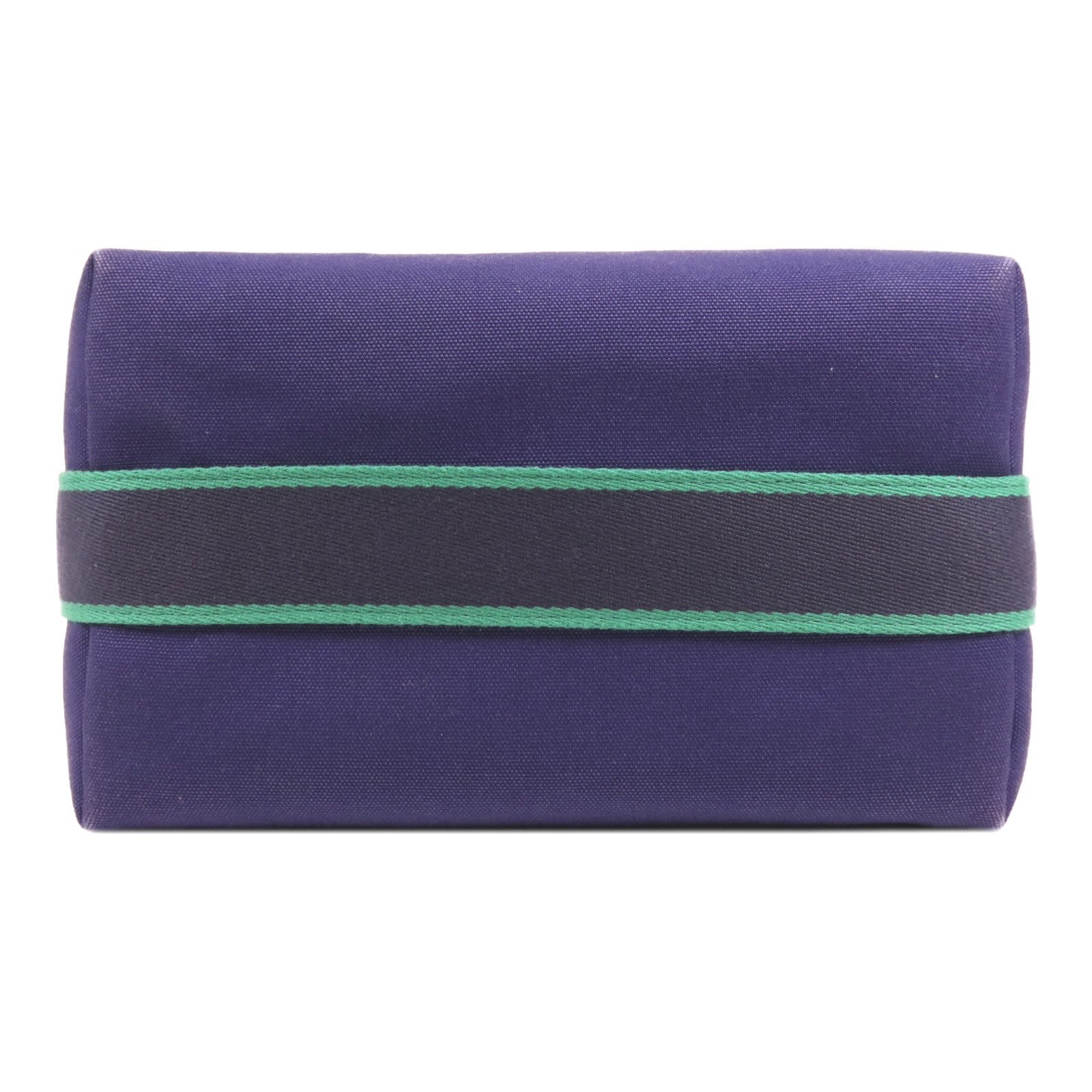 HERMES 帆布Bride-A-Brac GM銀扣手挽袋