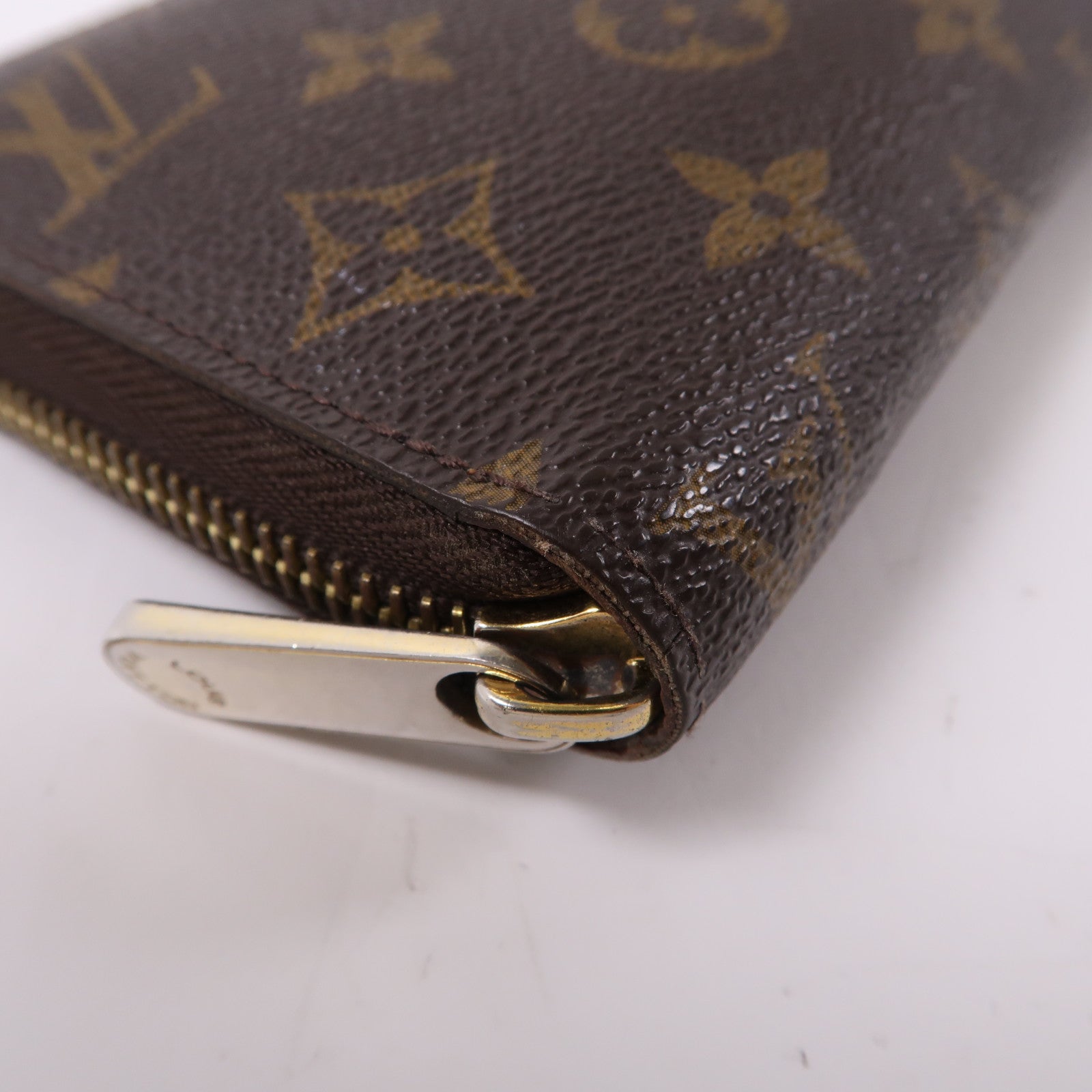 LOUIS VUITTON MonogramZipper Long Wallet金扣拉鍊長錢包啡色