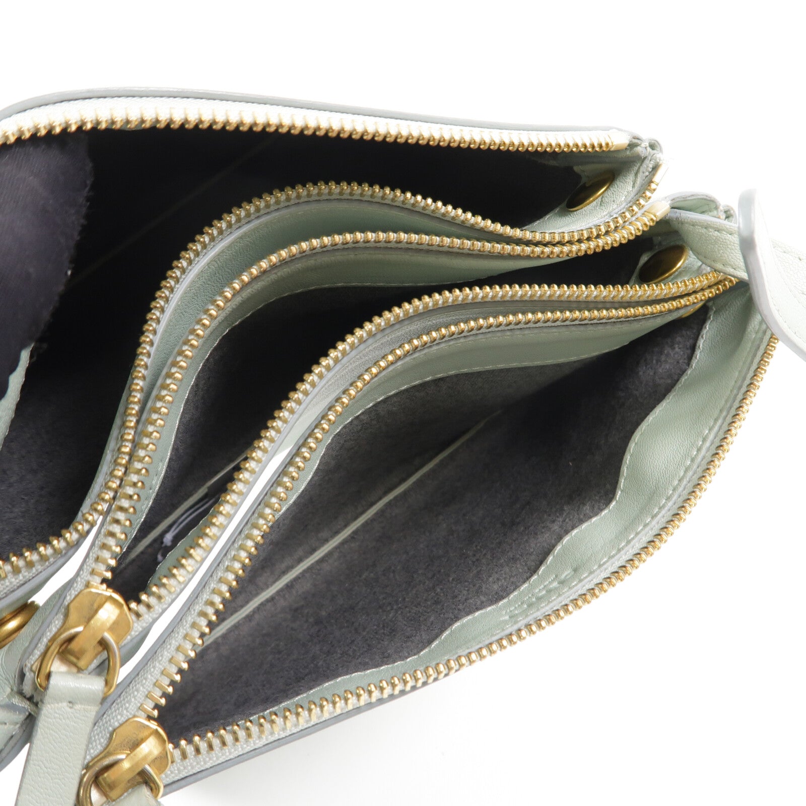 CELINE 羊皮皮革Trio Small肩背袋