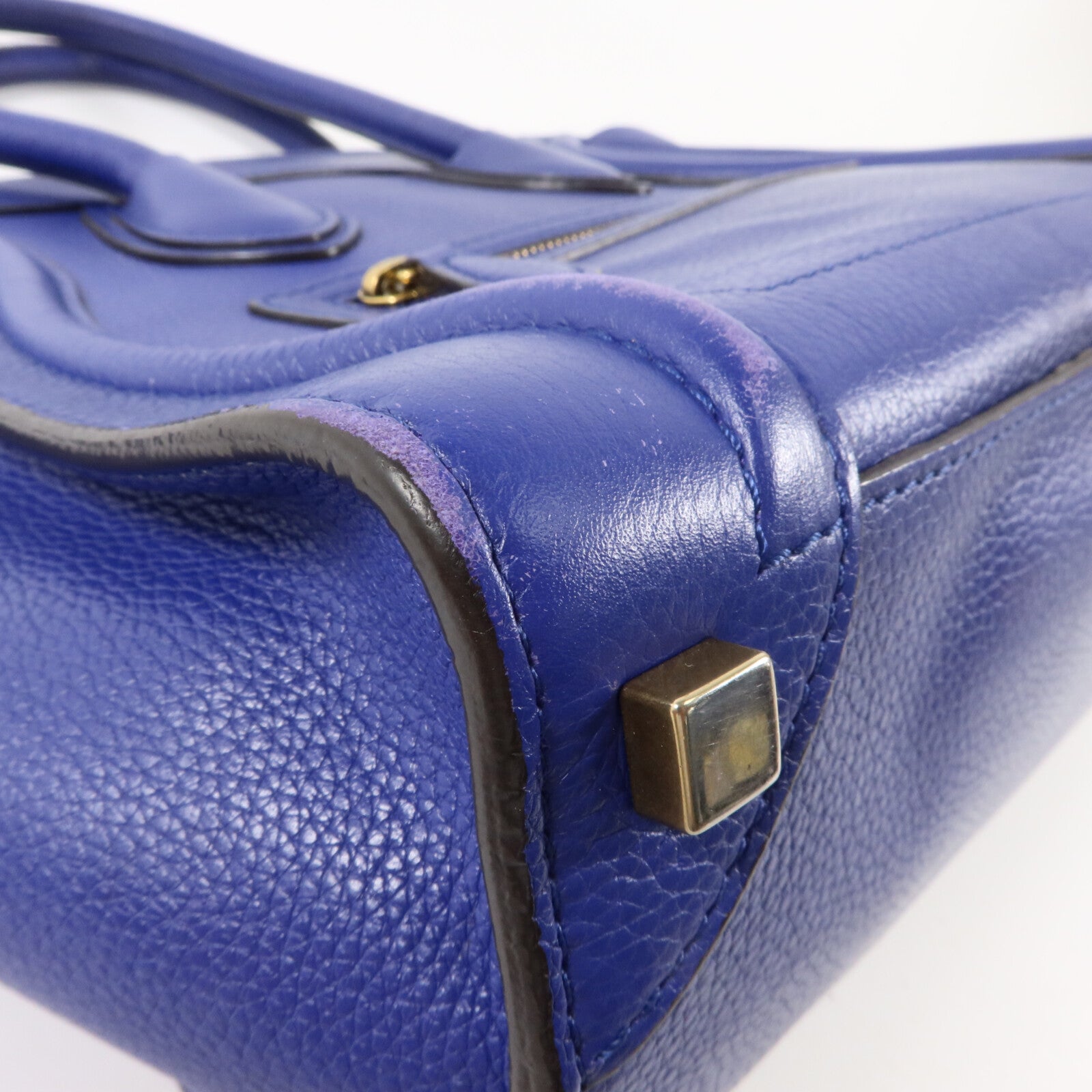 CELINE 牛皮皮革Micro Luggage手挽袋