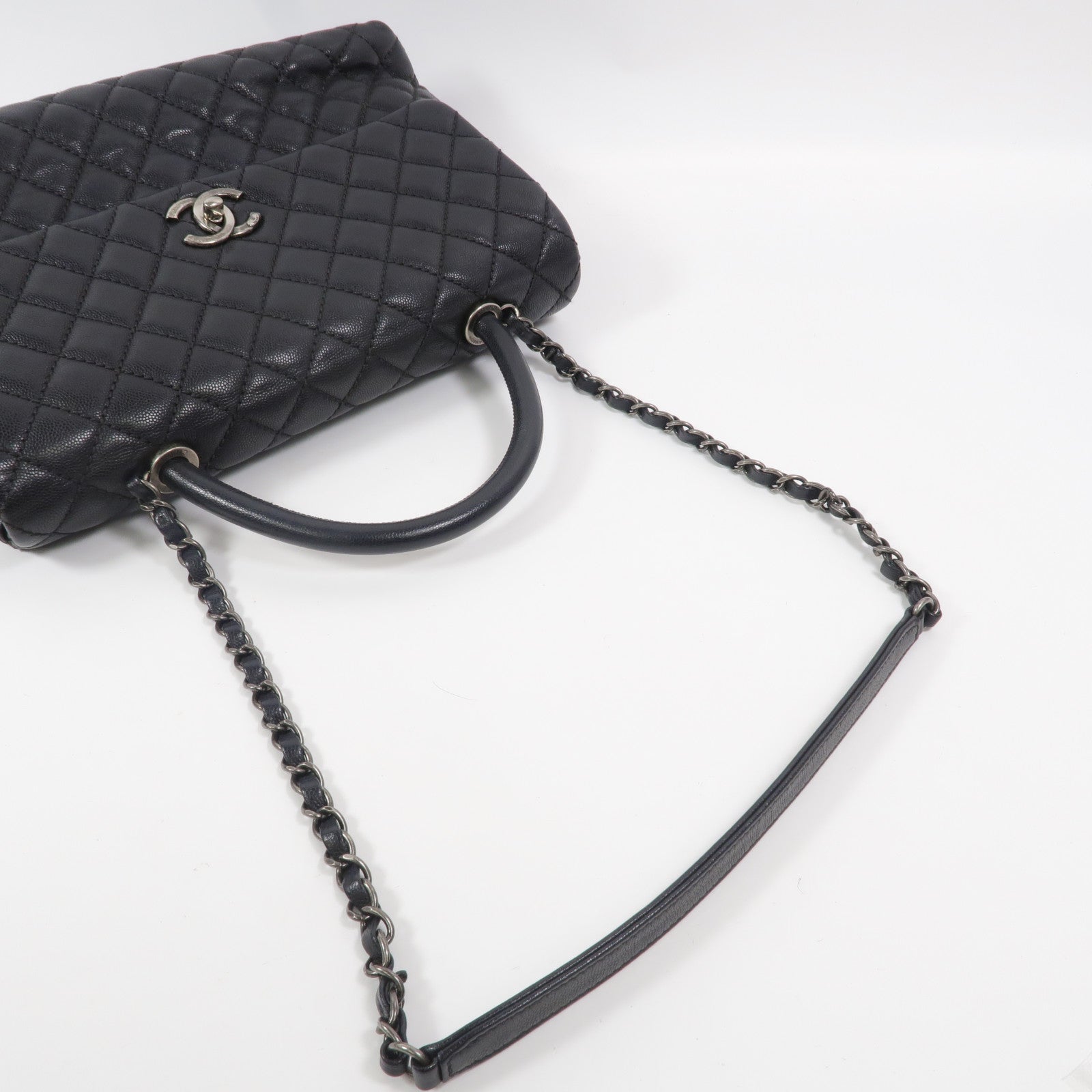 CHANEL 牛皮皮革CoCo Handle Large手挽肩背兩用袋