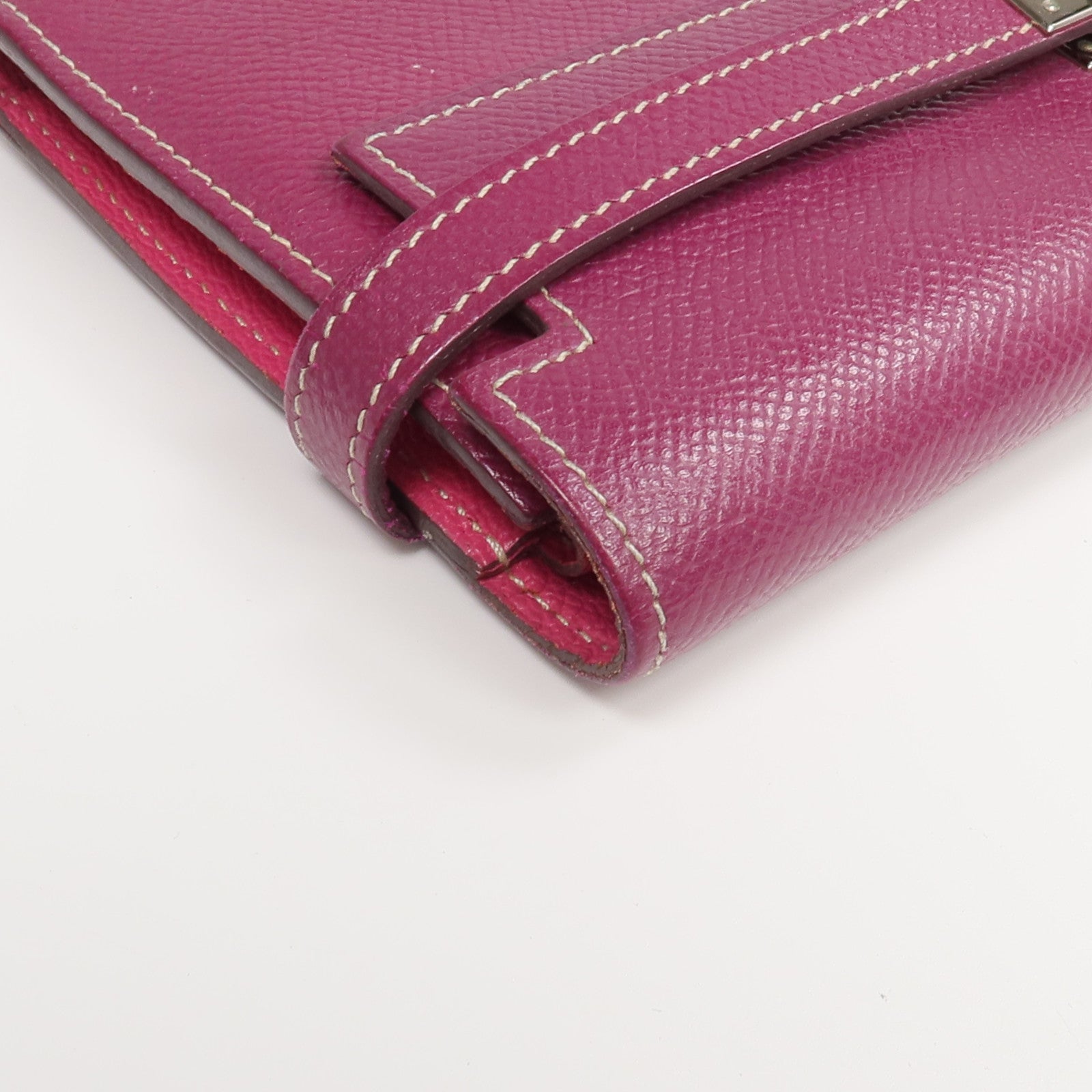 HERMES Epsom皮革Kelly Wallet長錢包Tosca/Rose Tyrien