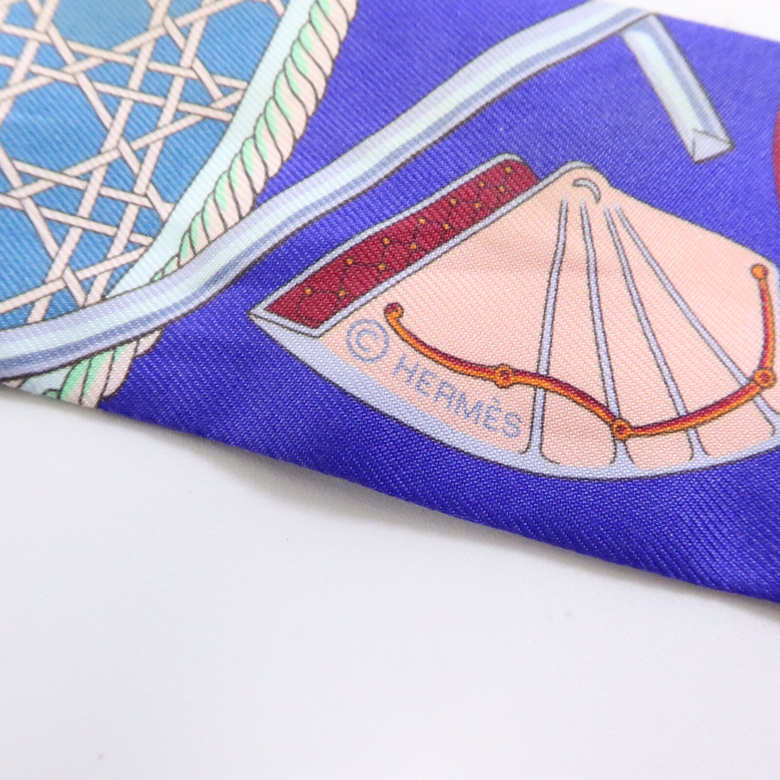 HERMES 絲質Twilly絲巾