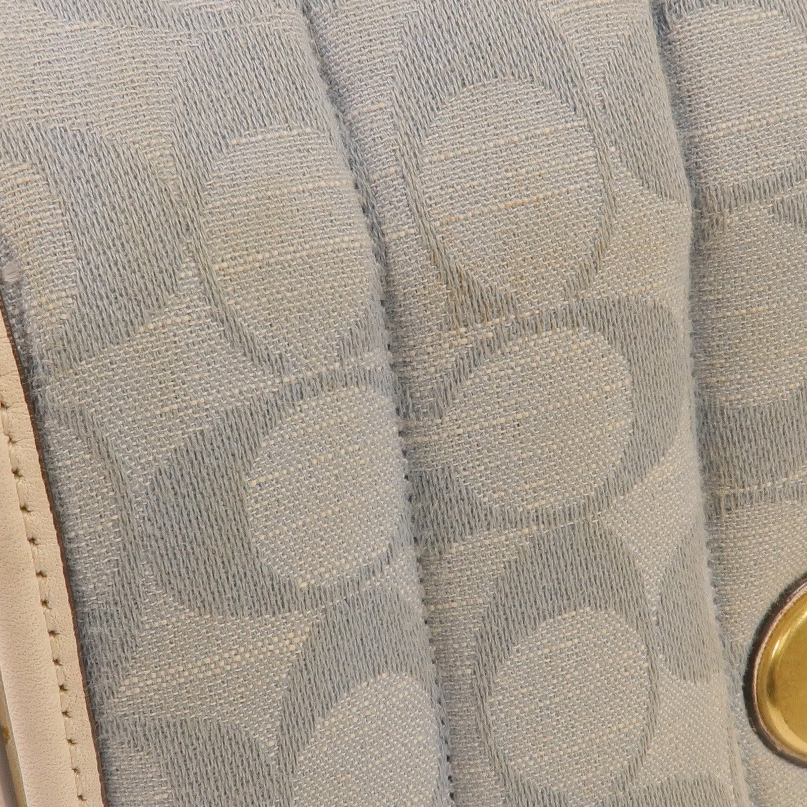 COACH 牛仔布/皮革Shoulder Bag金扣肩背袋