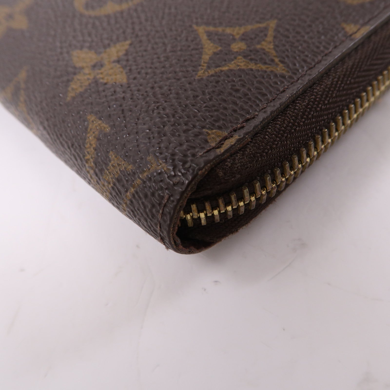 LOUIS VUITTON MonogramZipper Long Wallet金扣拉鍊長錢包啡色