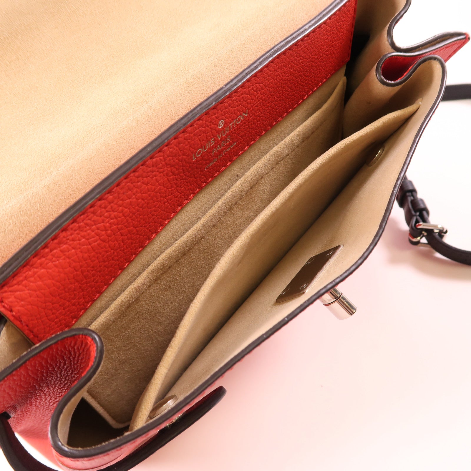 LOUIS VUITTON LV SHW Lockme Ever BB 2way Shoulder Handbag M53950 White/Red/Black