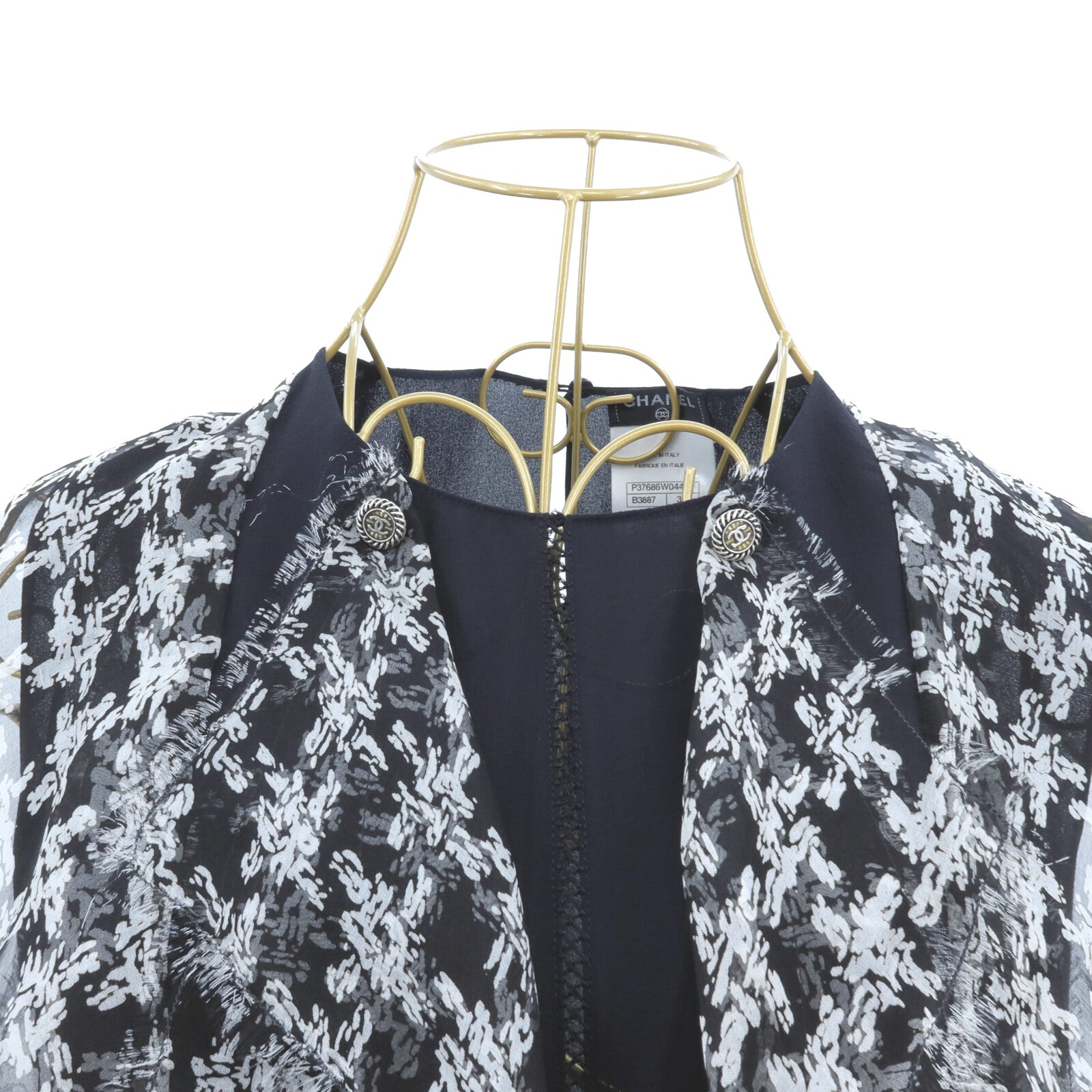 CHANEL 絲質No sleeves無袖上衣