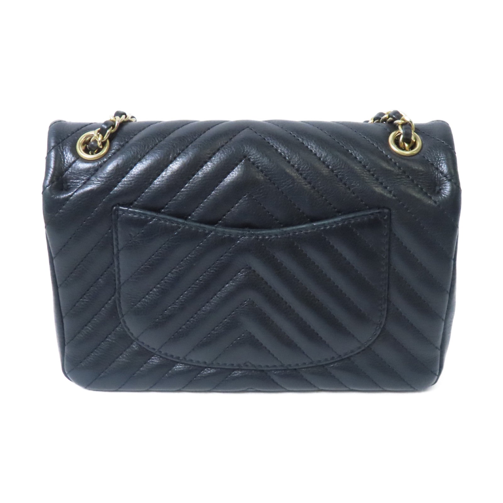 CHANEL 【激減優惠】斜紋羊皮皮革Rock the Corner Flap金扣鏈帶肩背袋黑色