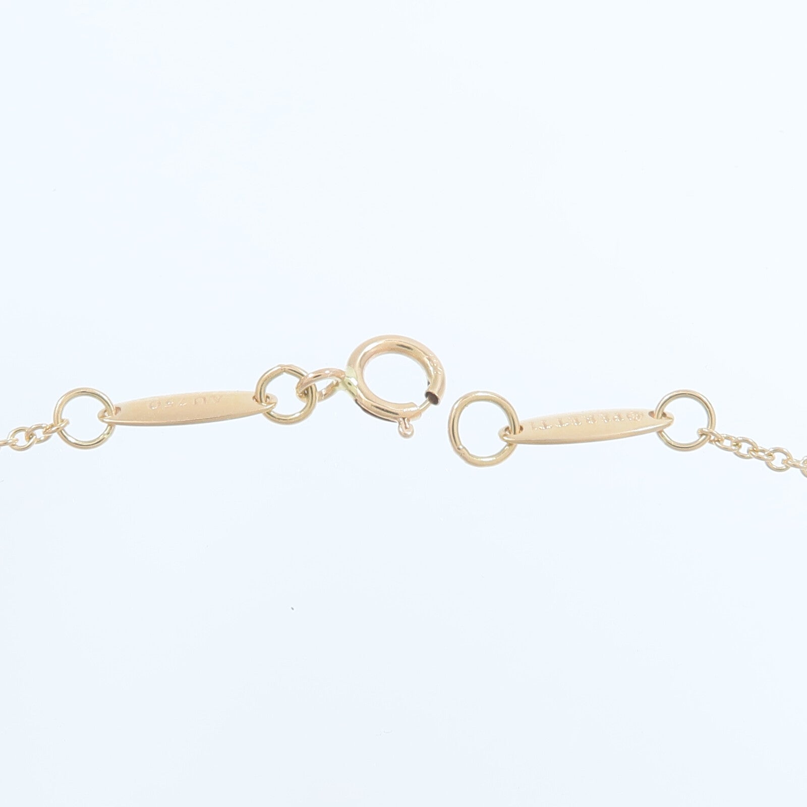 TIFFANY＆CO 18K玫瑰金Diamonds by the Yard Necklace鑽石項鍊