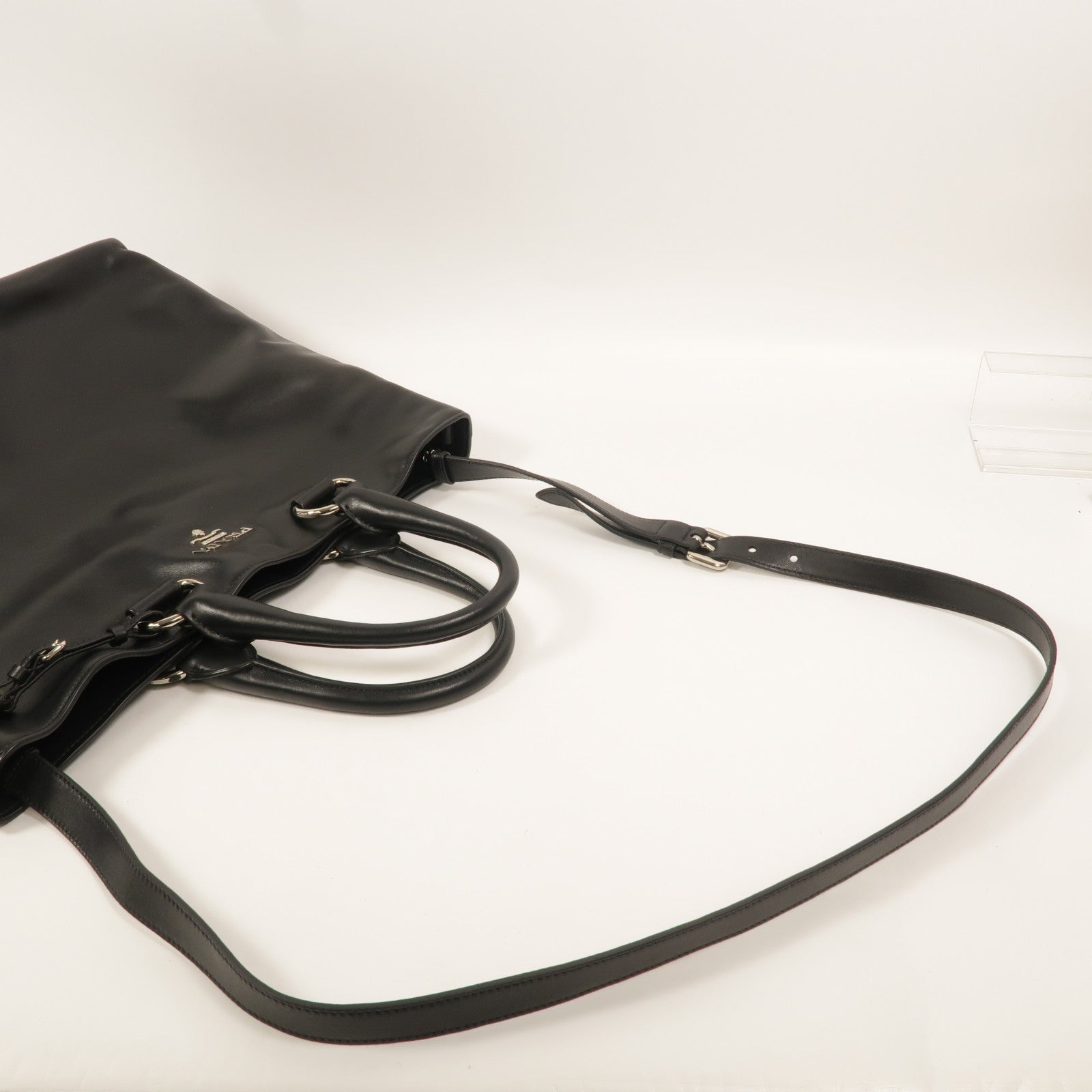 PRADA 牛皮皮革Convertible Shopping手挽肩背兩用袋