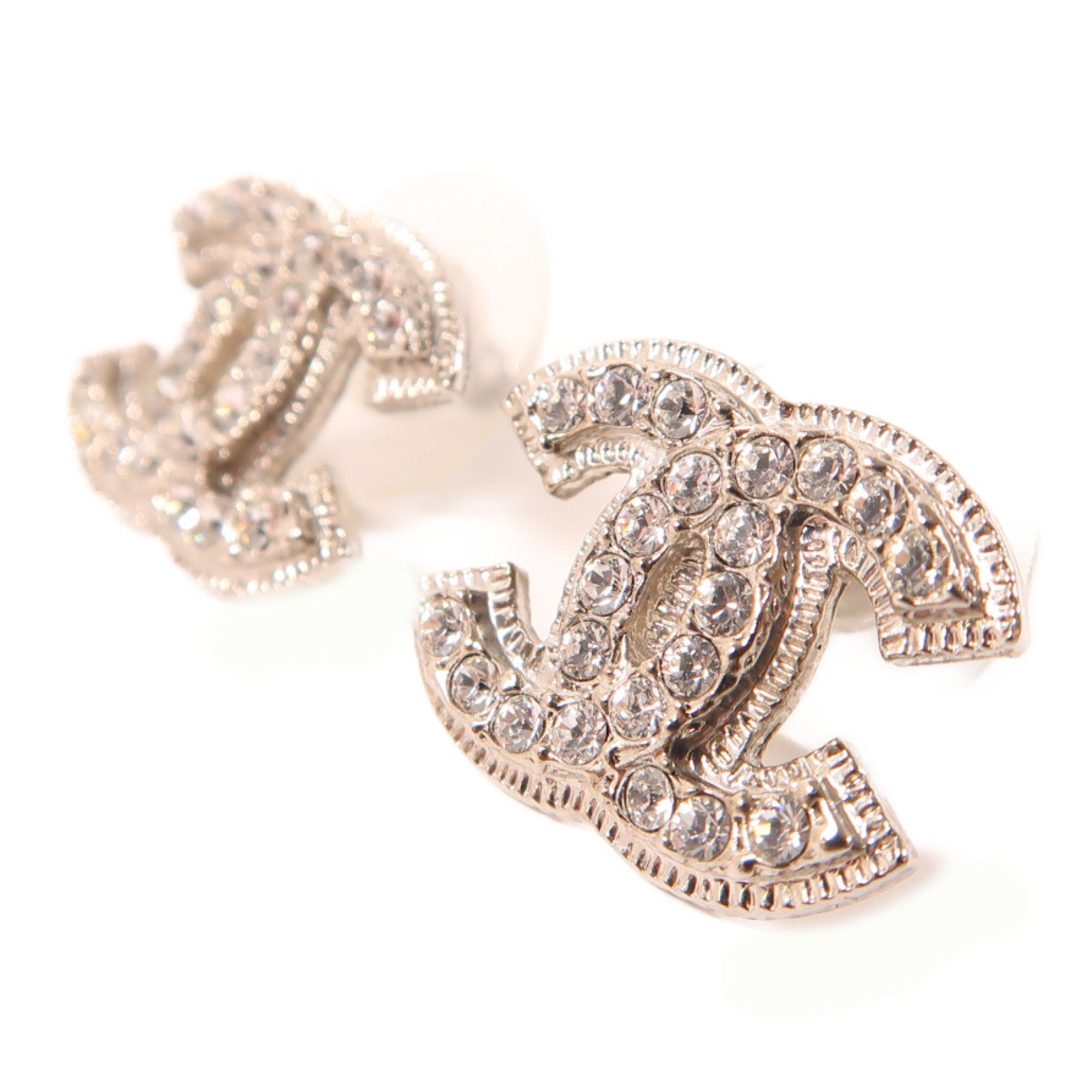 CHANEL 金屬Earring耳環銀色