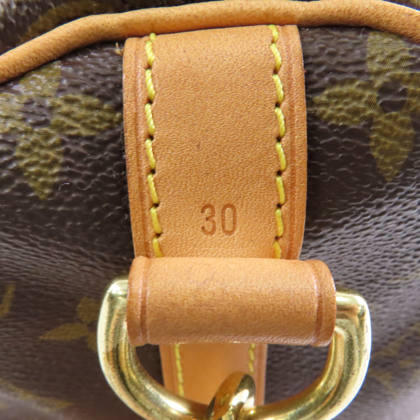 LOUIS VUITTON Monogram Speedy Bandouliere 30金扣手挽肩背兩用袋啡色