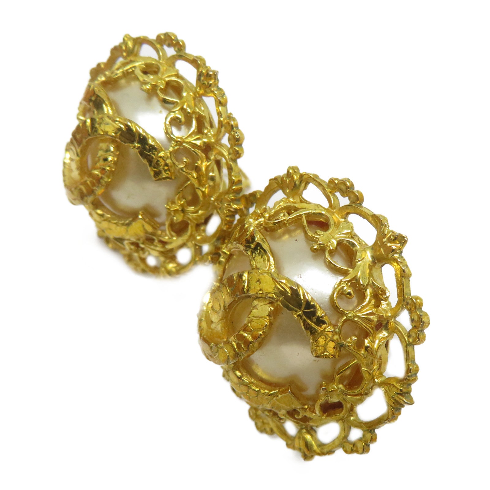 CHANEL 金屬Earrings耳環金色