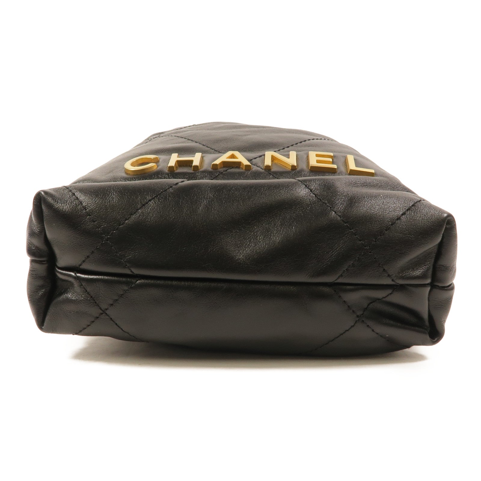CHANEL 牛皮皮革Chanel 22 Mini鏈帶肩背袋