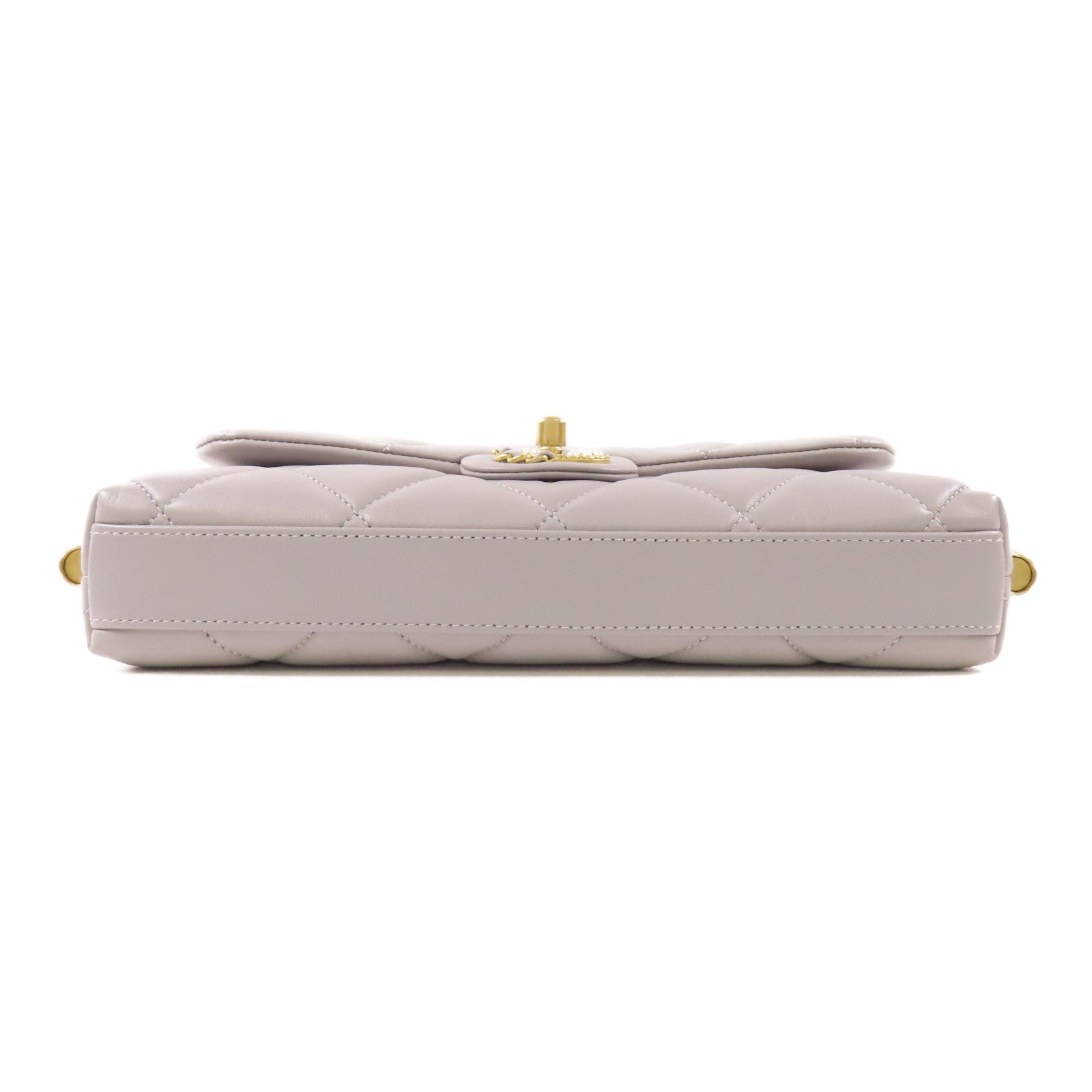 CHANEL 羊皮皮革Shoulder Bag金扣鏈帶肩背袋