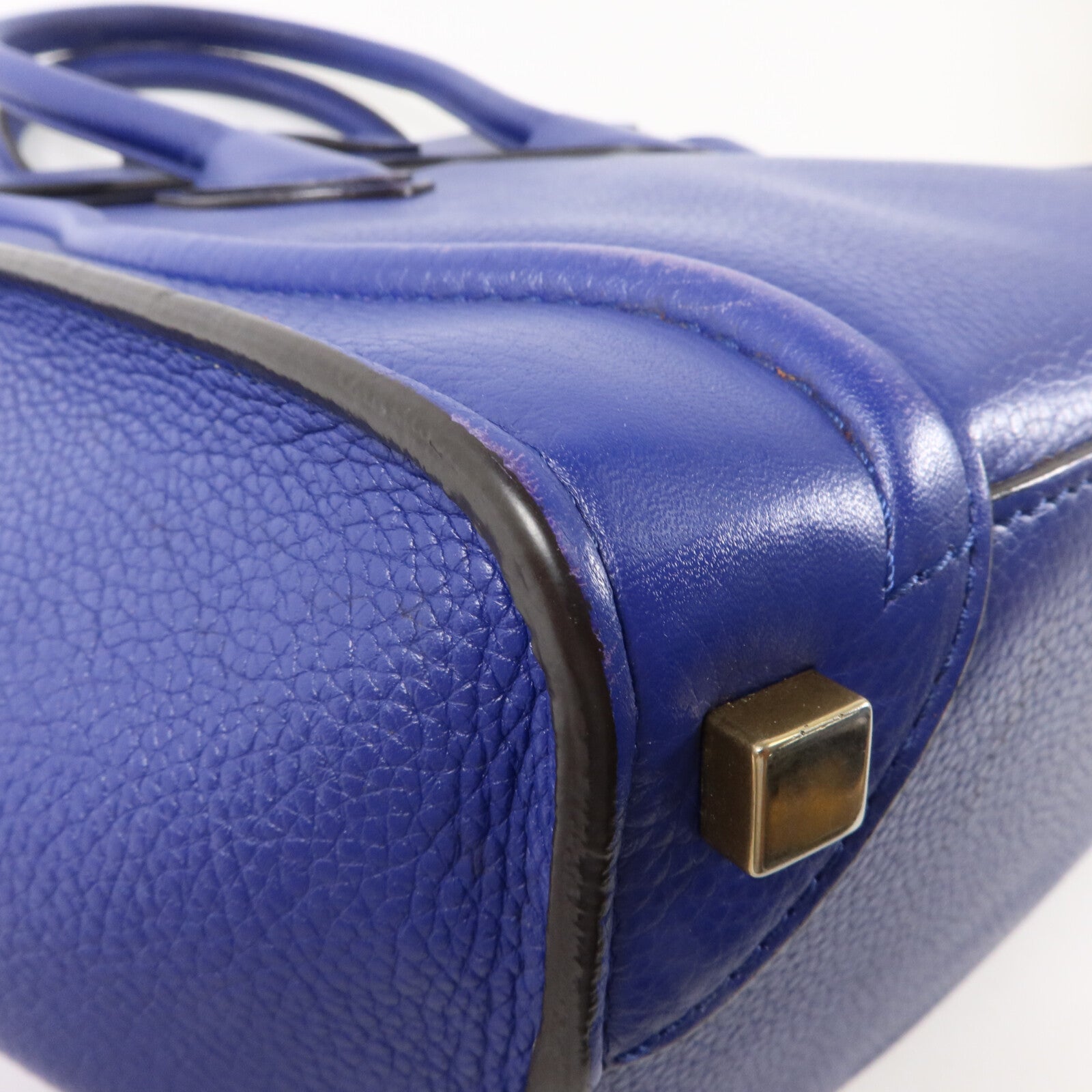 CELINE 牛皮皮革Micro Luggage手挽袋
