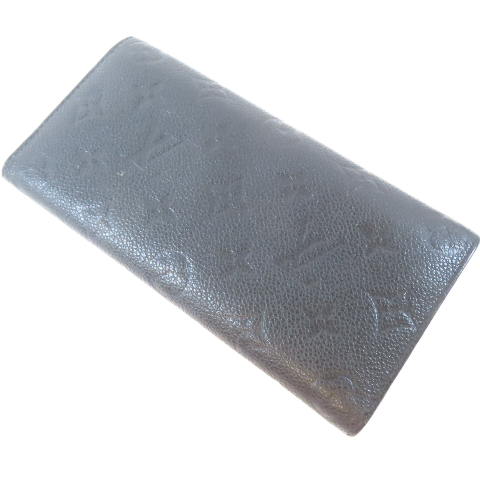 LOUIS VUITTON Monogram Empreinte Long Wallet金扣長錢包黑色