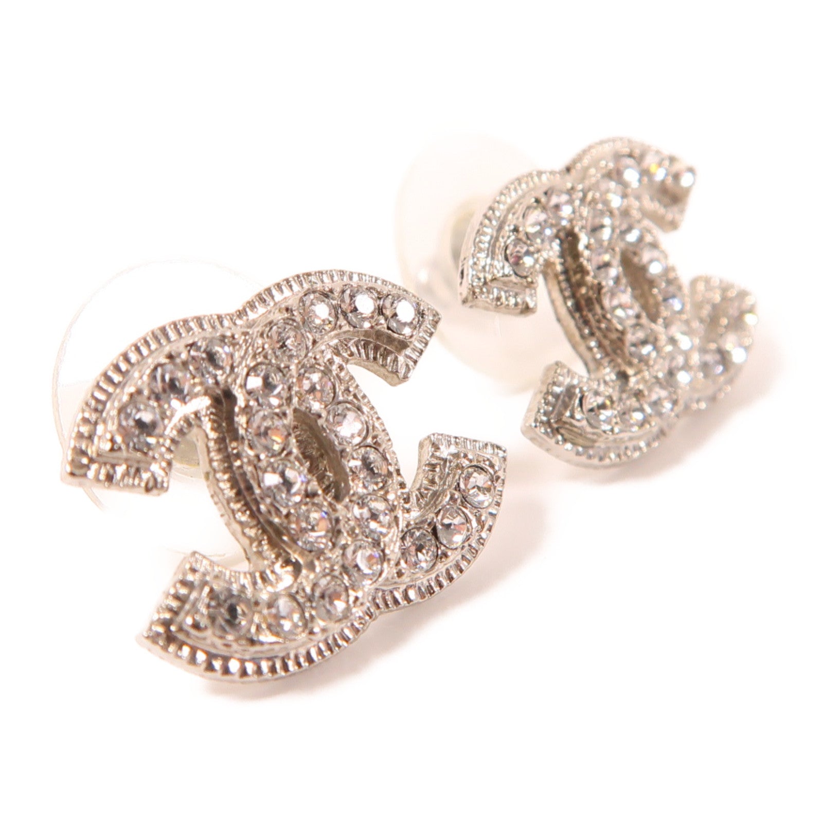 CHANEL 金屬Earring耳環銀色