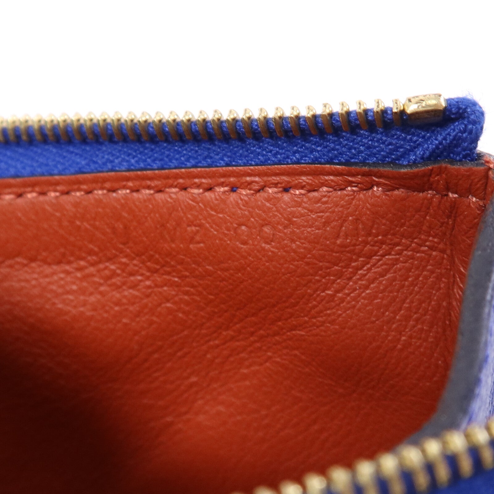 HERMES Evercolor皮革Atout 14 Pouch Card Holder金扣卡片套Bleu Electrique