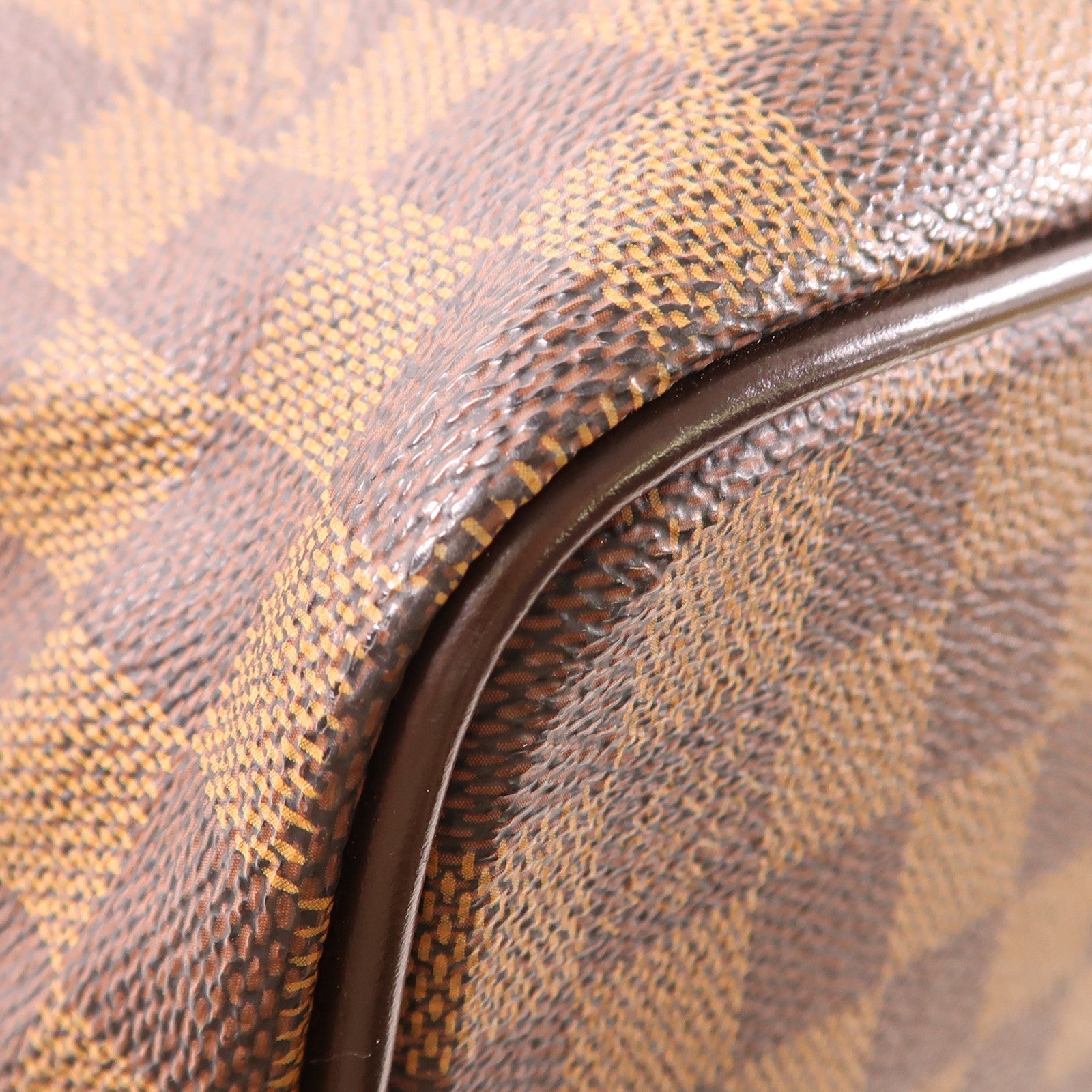 LOUIS VUITTON Damier Greenwich PM金扣手挽袋