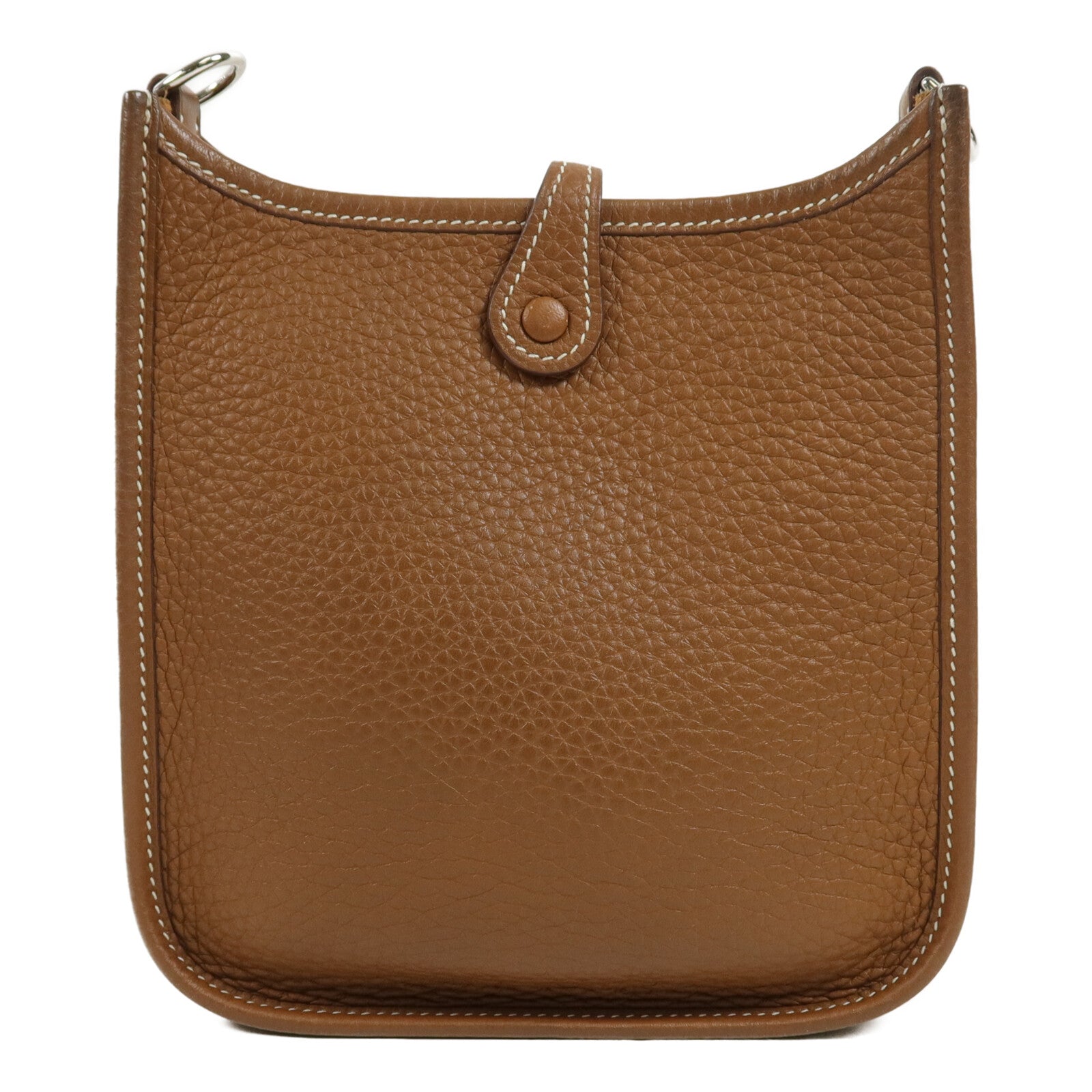 HERMES Clemence皮革Evelyne TPM肩背袋Gold