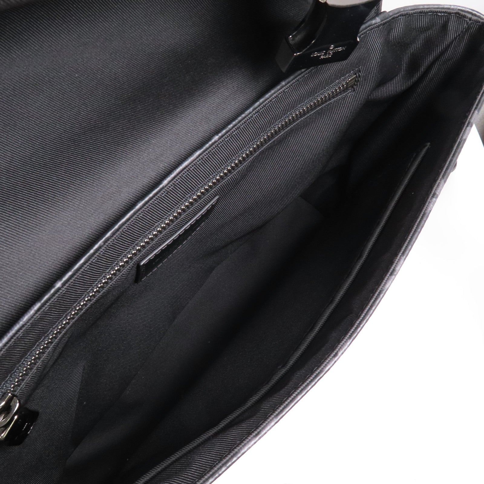LOUIS VUITTON Monogram Eclipse Messenger PM Voyager銀扣肩背袋