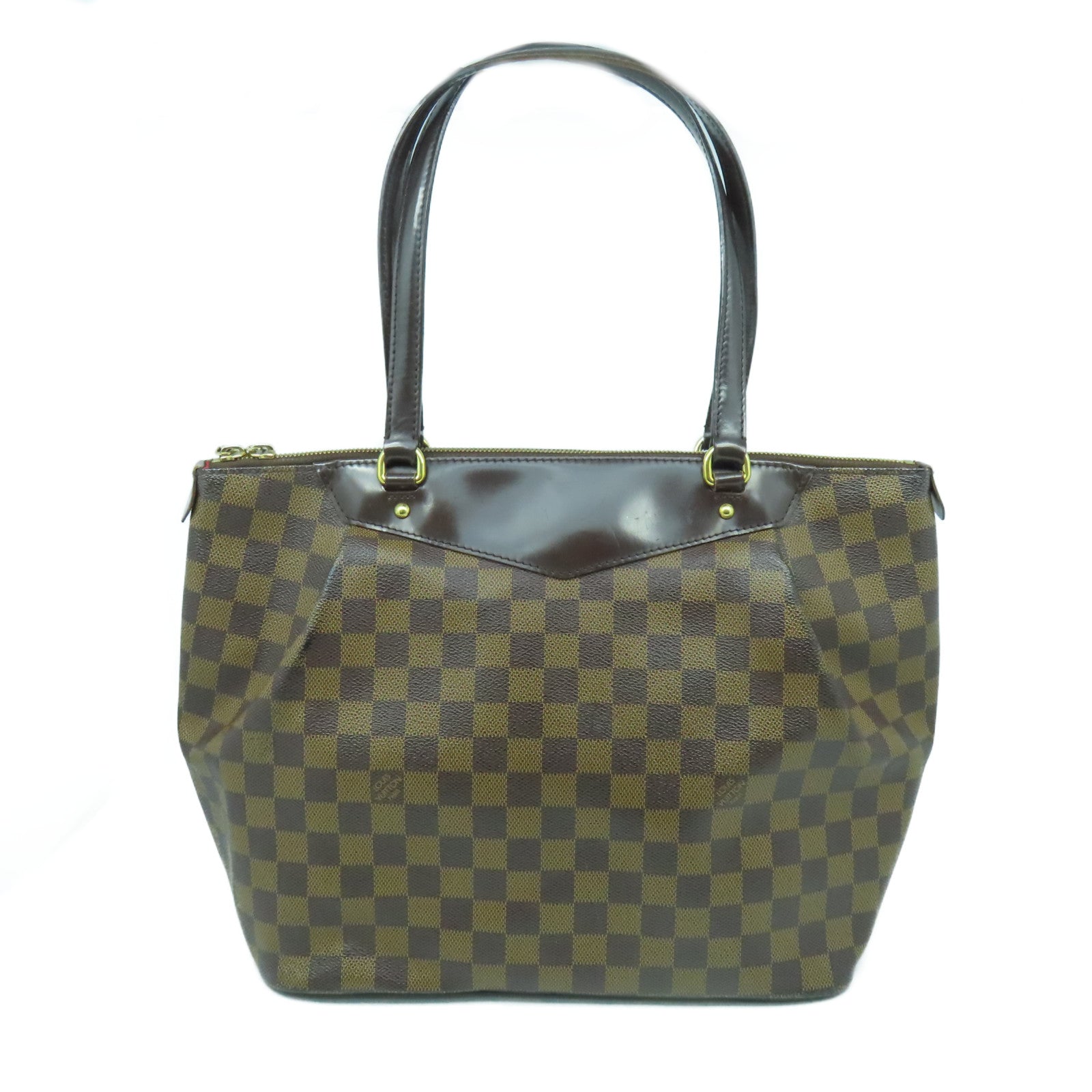 LOUIS VUITTON 【清倉大減價】Damier Ebene Westminster GM金扣肩背袋啡色