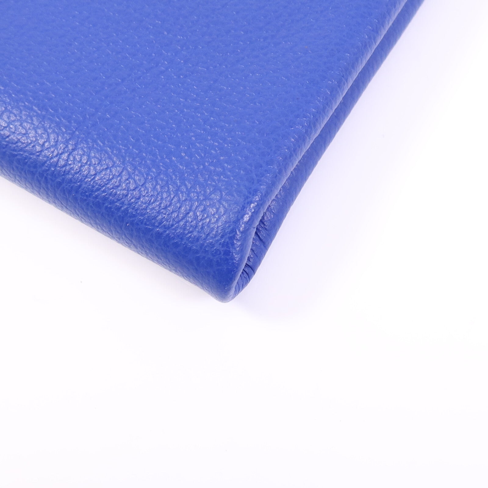 HERMES Evercolor皮革Atout 14 Pouch Card Holder金扣卡片套Bleu Electrique