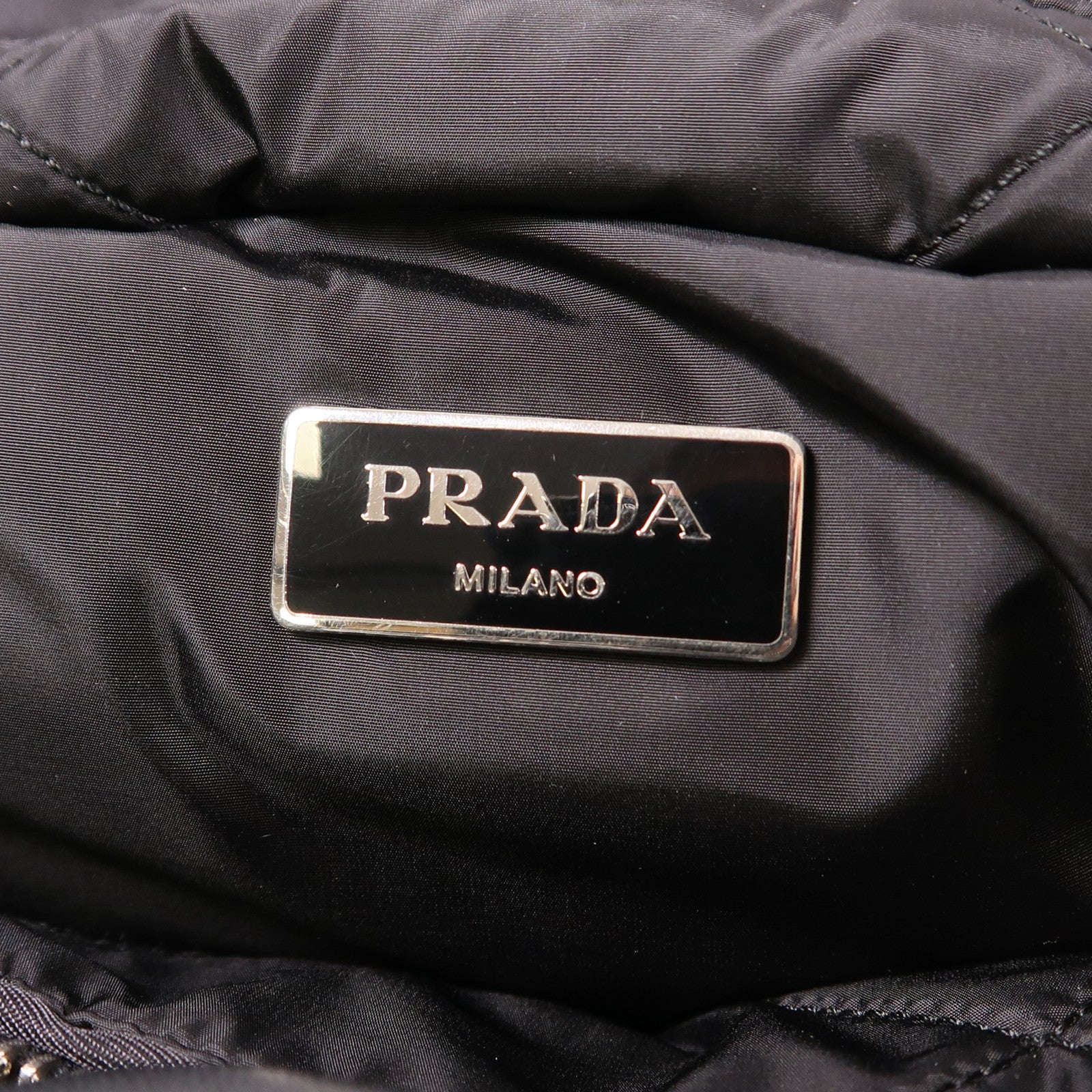 PRADA 尼龍2 Way Shoulder銀扣手挽肩背兩用袋