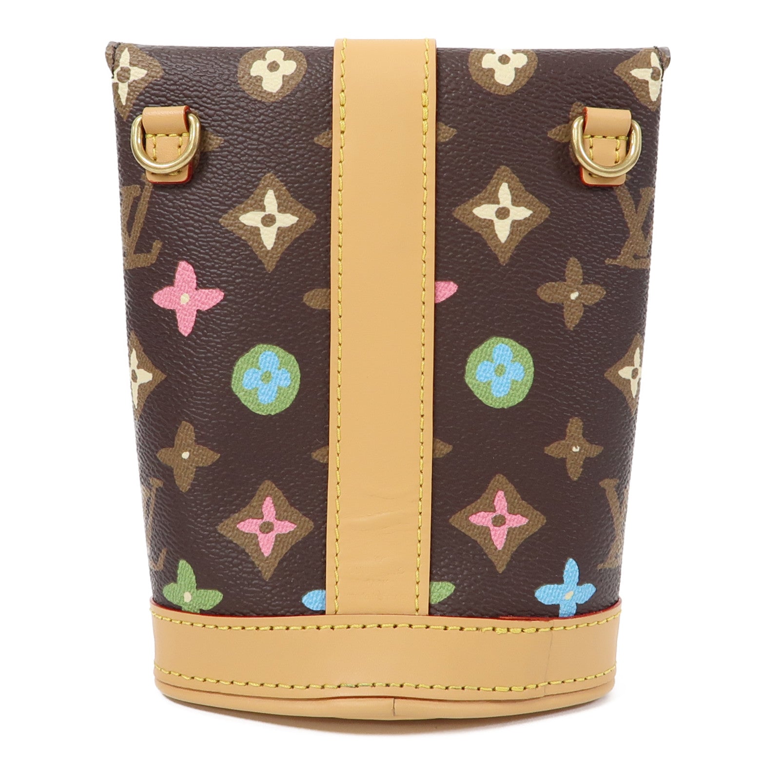 LOUIS VUITTON Monogram Craggy Envelope Pouch金扣肩背袋啡色