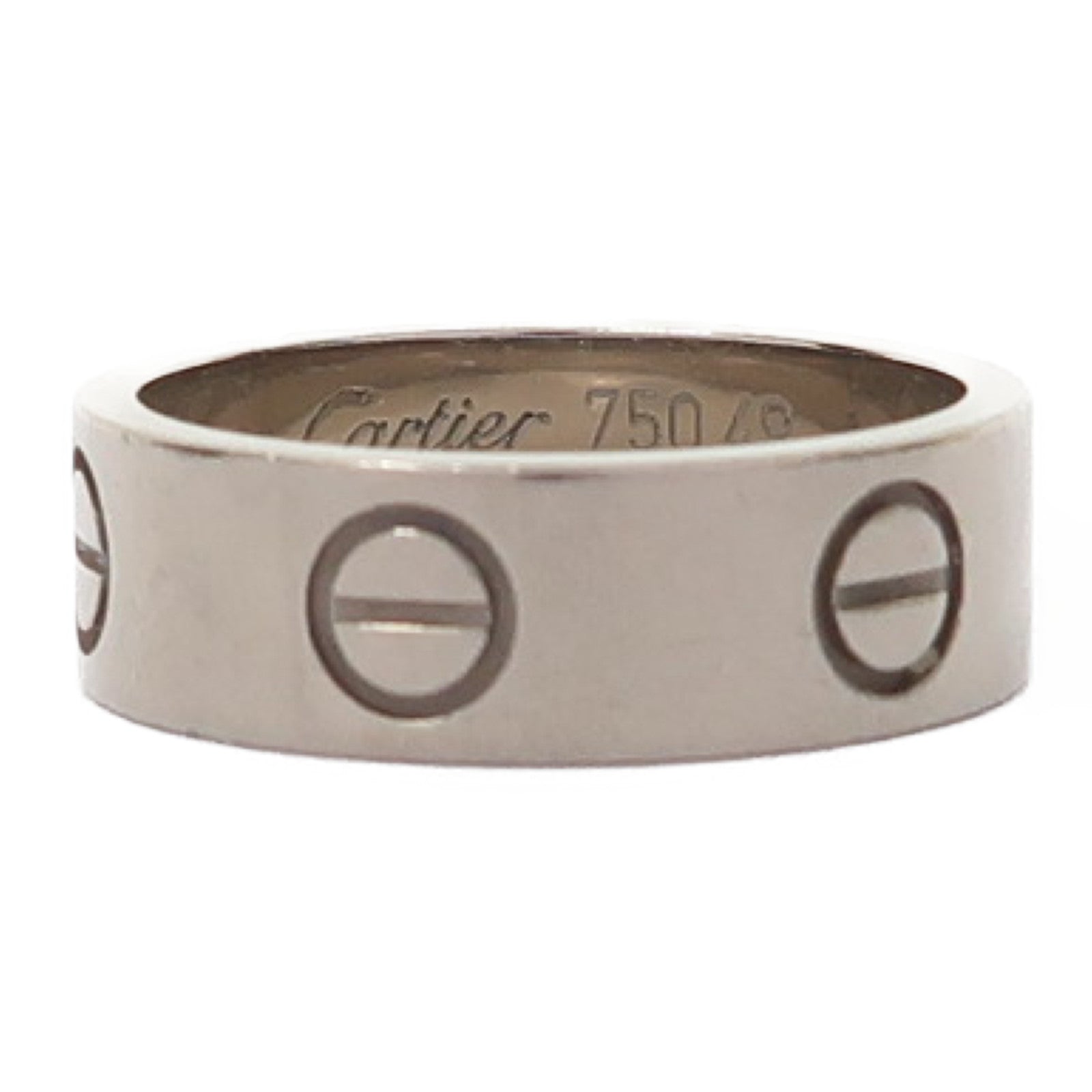 CARTIER 18K白金Love Ring戒指Cartier#49/US#4.75