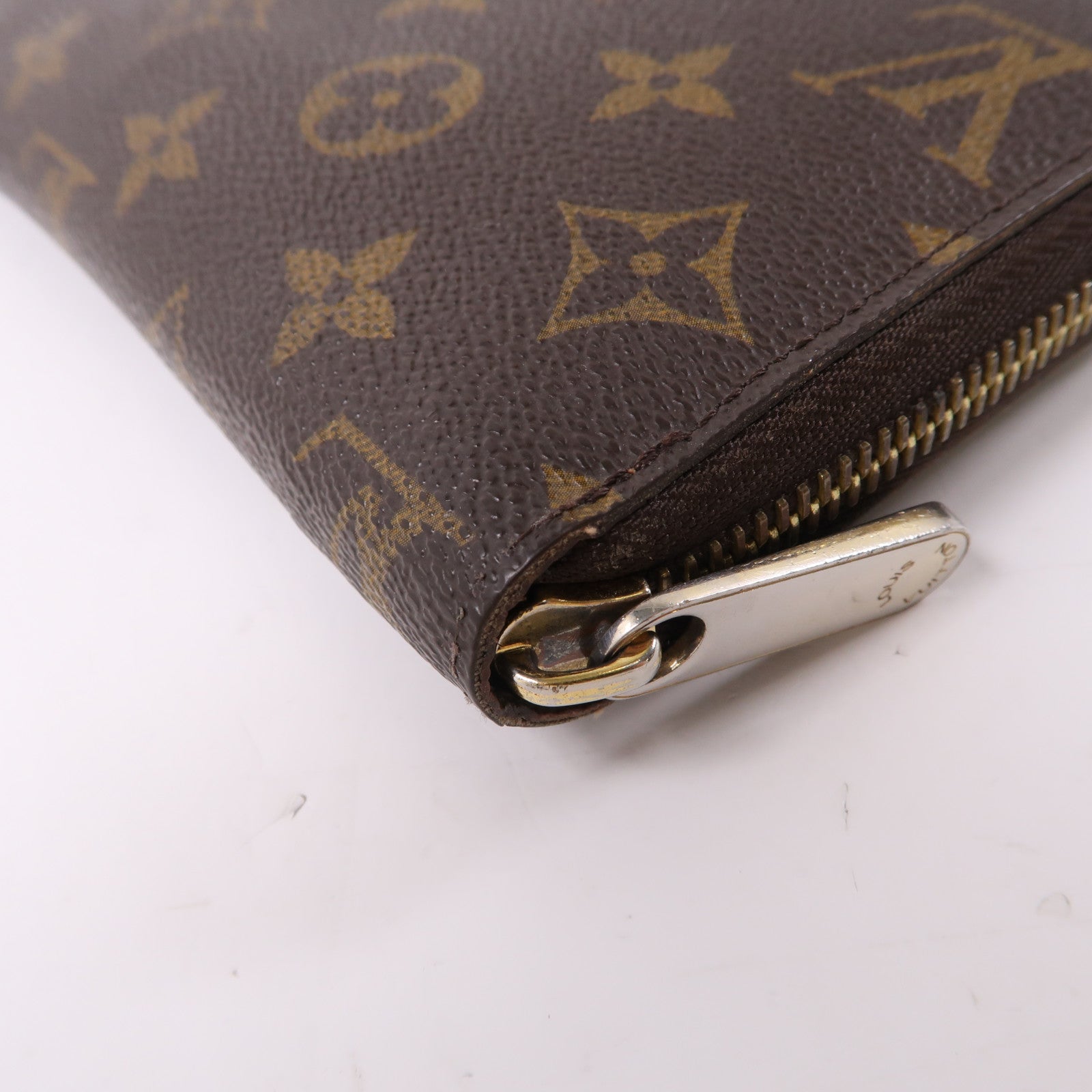 LOUIS VUITTON MonogramZipper Long Wallet金扣拉鍊長錢包啡色