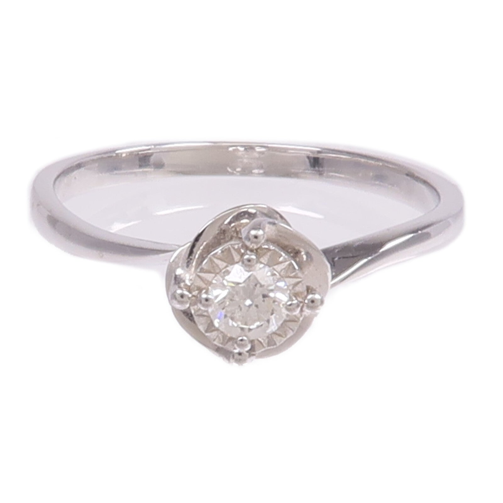 JEWELRY 【激減優惠】18K白金Diamond Ring鑽石戒指US#7