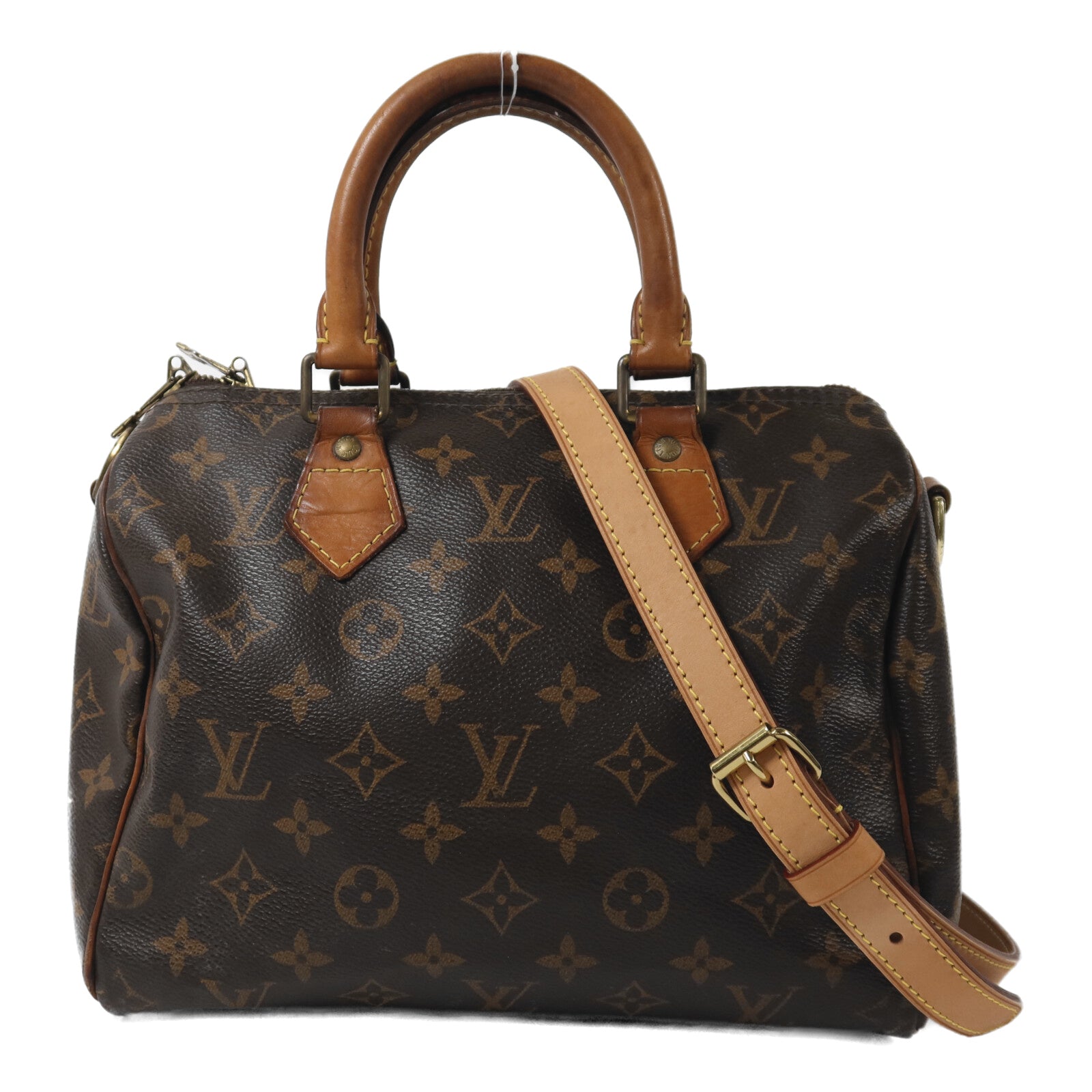 LOUIS VUITTON Monogram Speedy 25金扣手挽肩背兩用袋