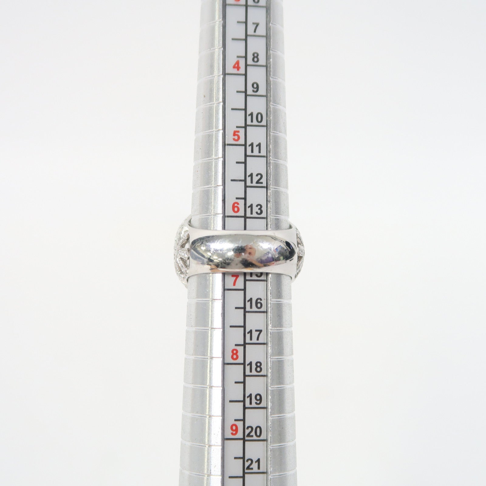 JEWELRY 18K白金Diamond Pearl Ring 1.01ct/0.71ct鑽石珍珠戒指US#6.5