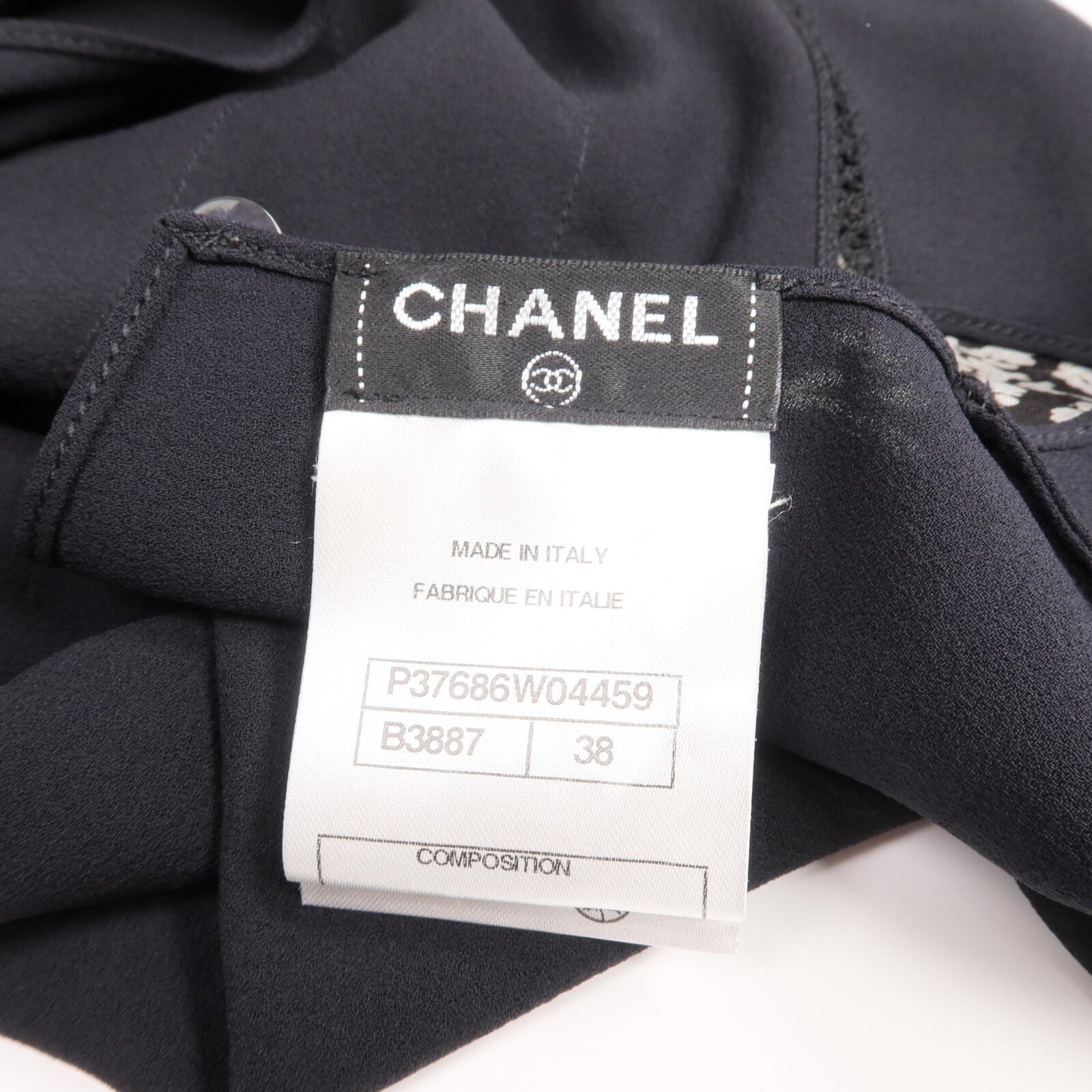 CHANEL 絲質No sleeves無袖上衣