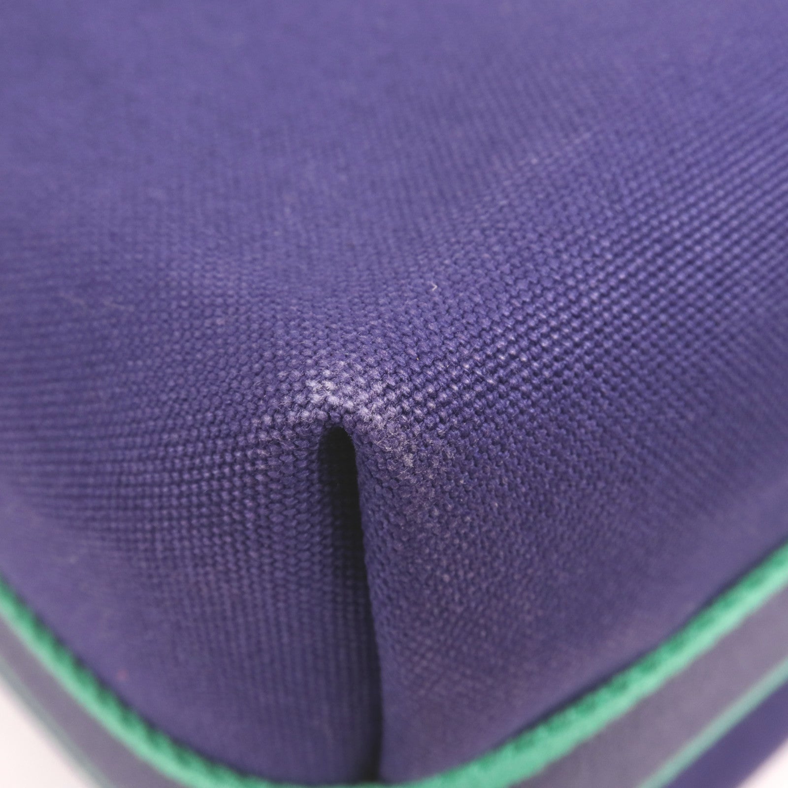 HERMES 帆布Bride-A-Brac GM銀扣手挽袋