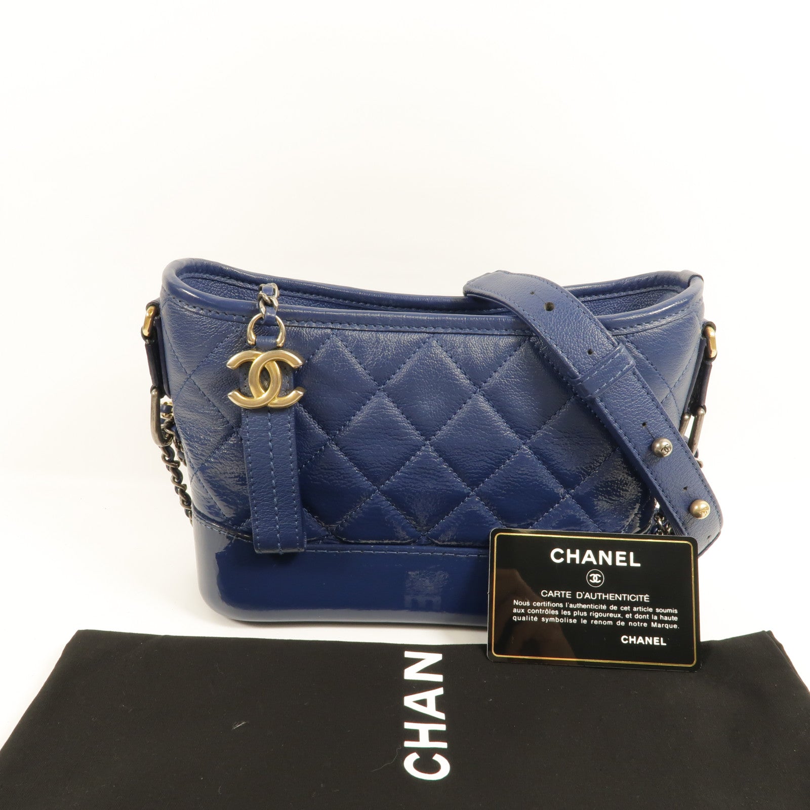 CHANEL 牛皮皮革Gabrielle Small鏈帶肩背袋