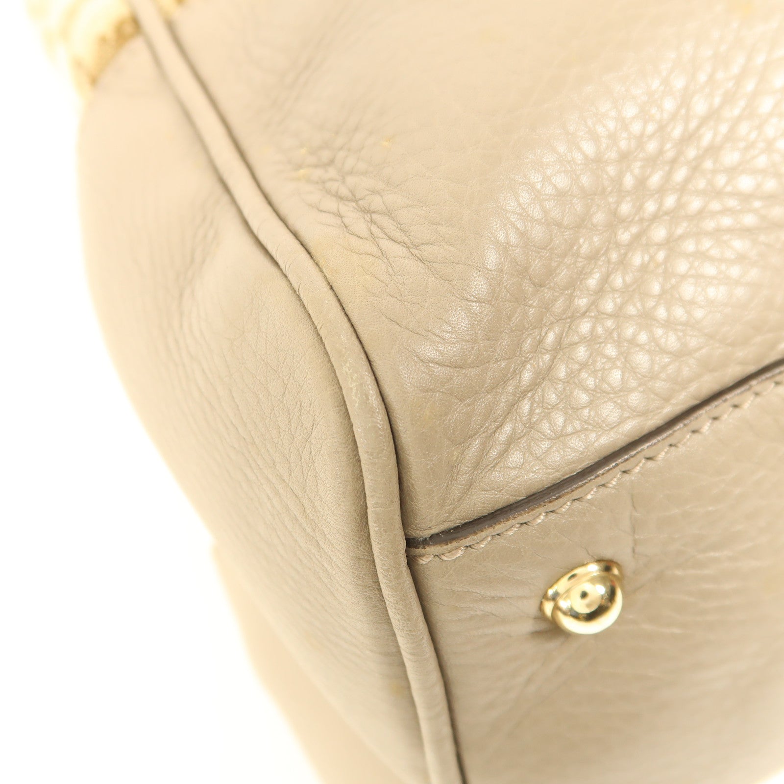 GUCCI 帆布Diana Bamboo Handle金扣手挽袋