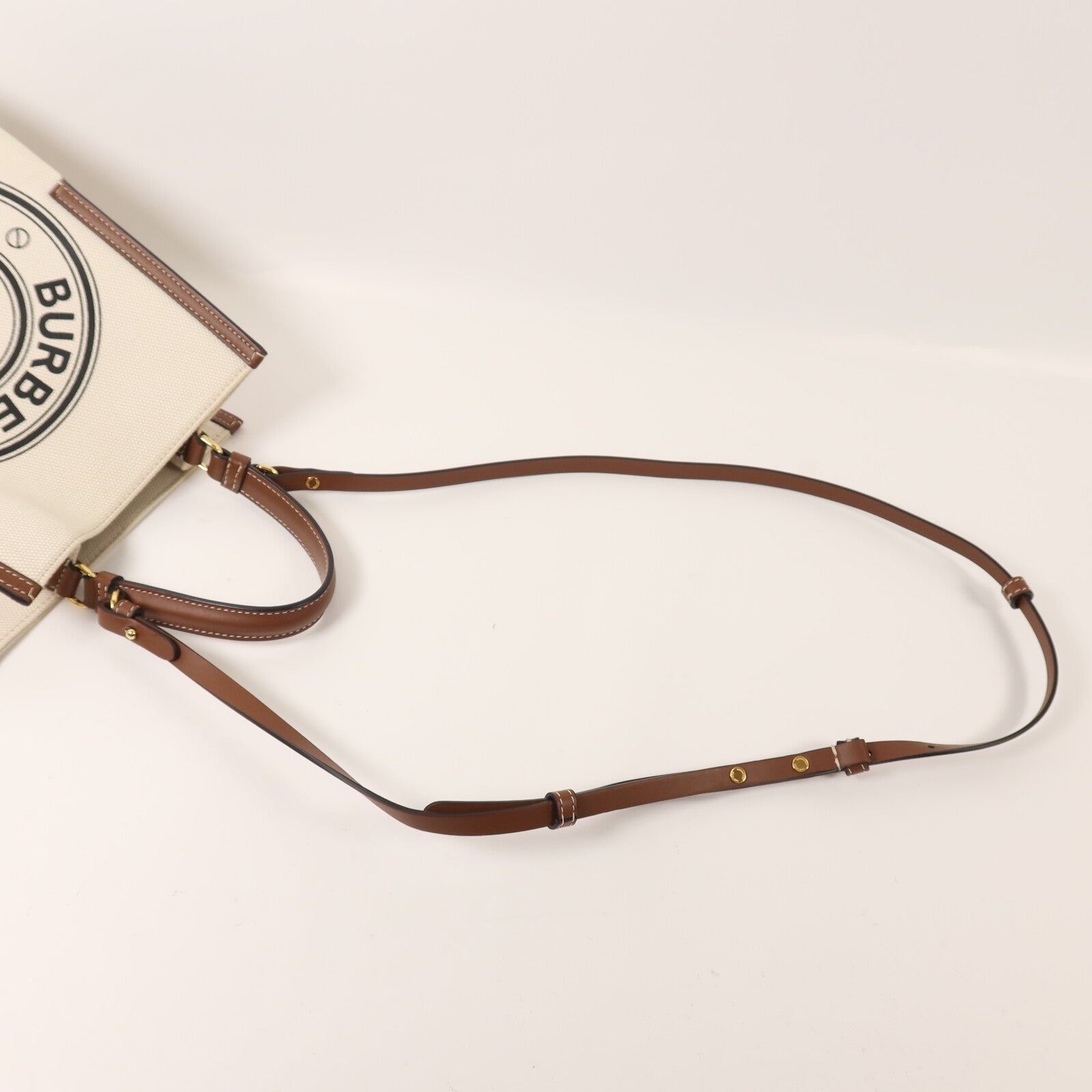 BURBERRY 帆布Small Peggy Bucket Bag手挽肩背兩用袋