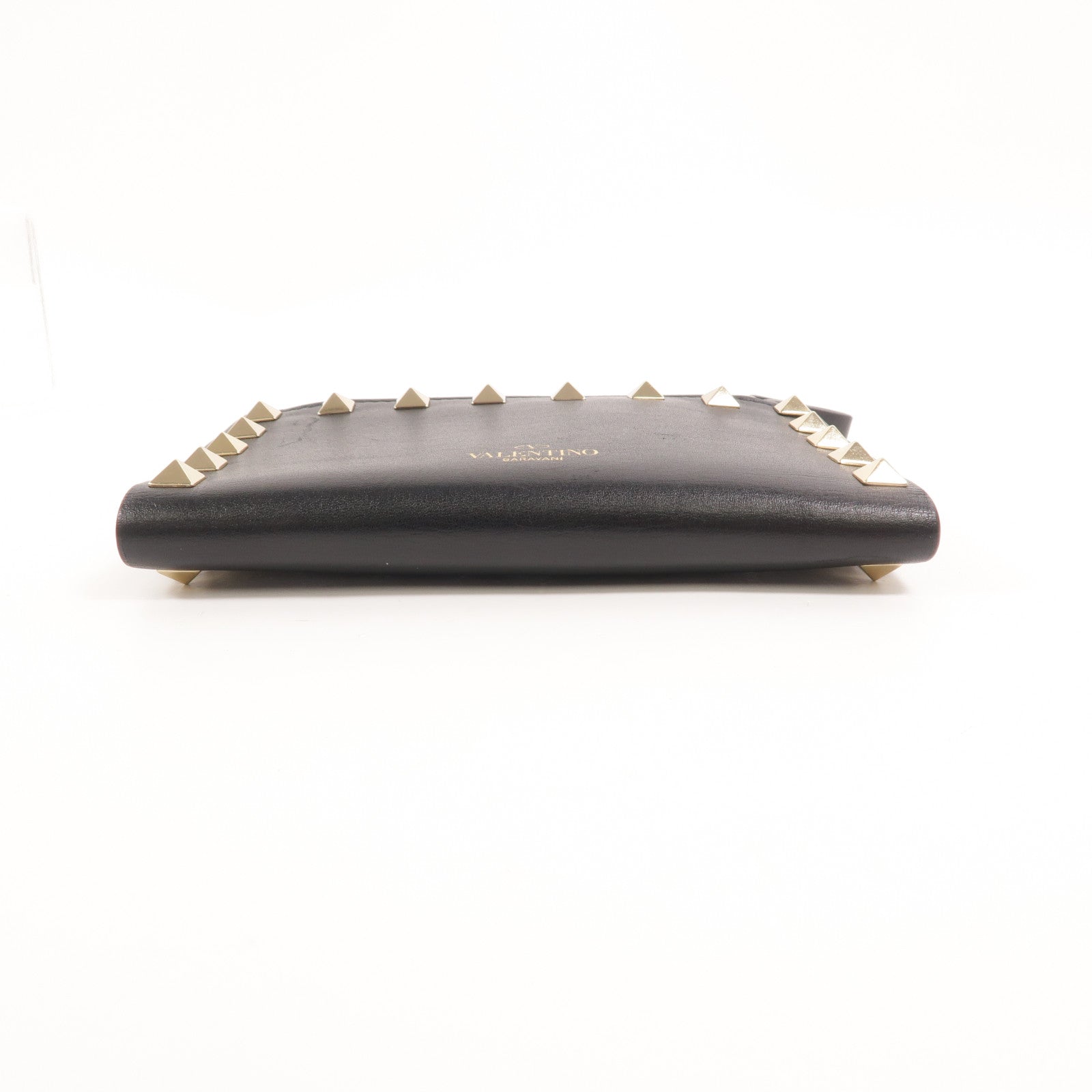 Valentino 牛皮皮革Rockstud Zipped Card Holder卡片套