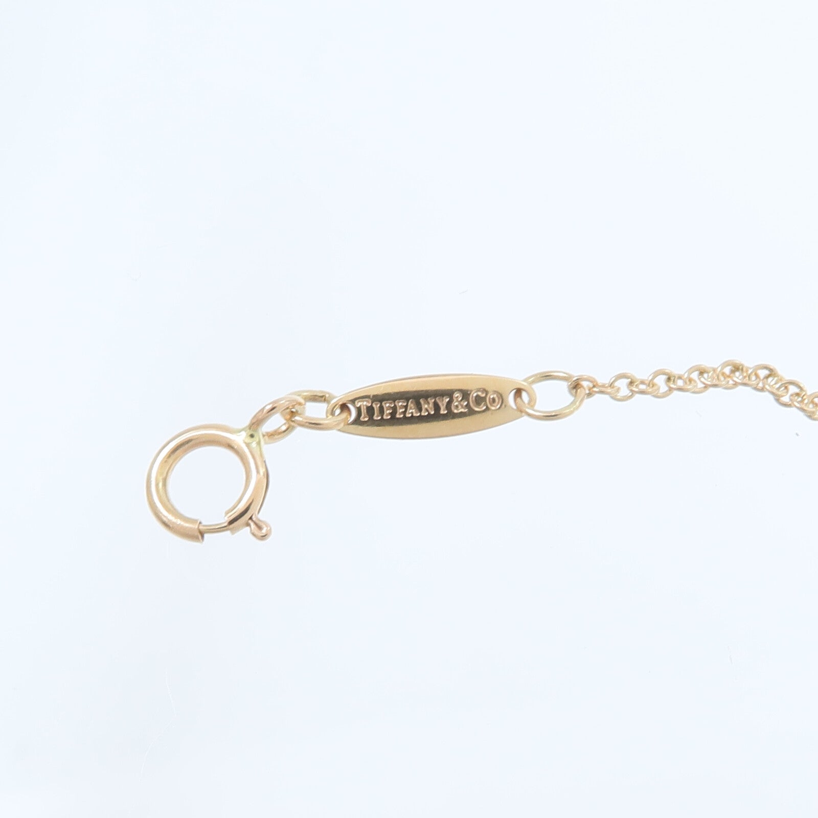 TIFFANY＆CO 18K玫瑰金Diamonds by the Yard Necklace鑽石項鍊