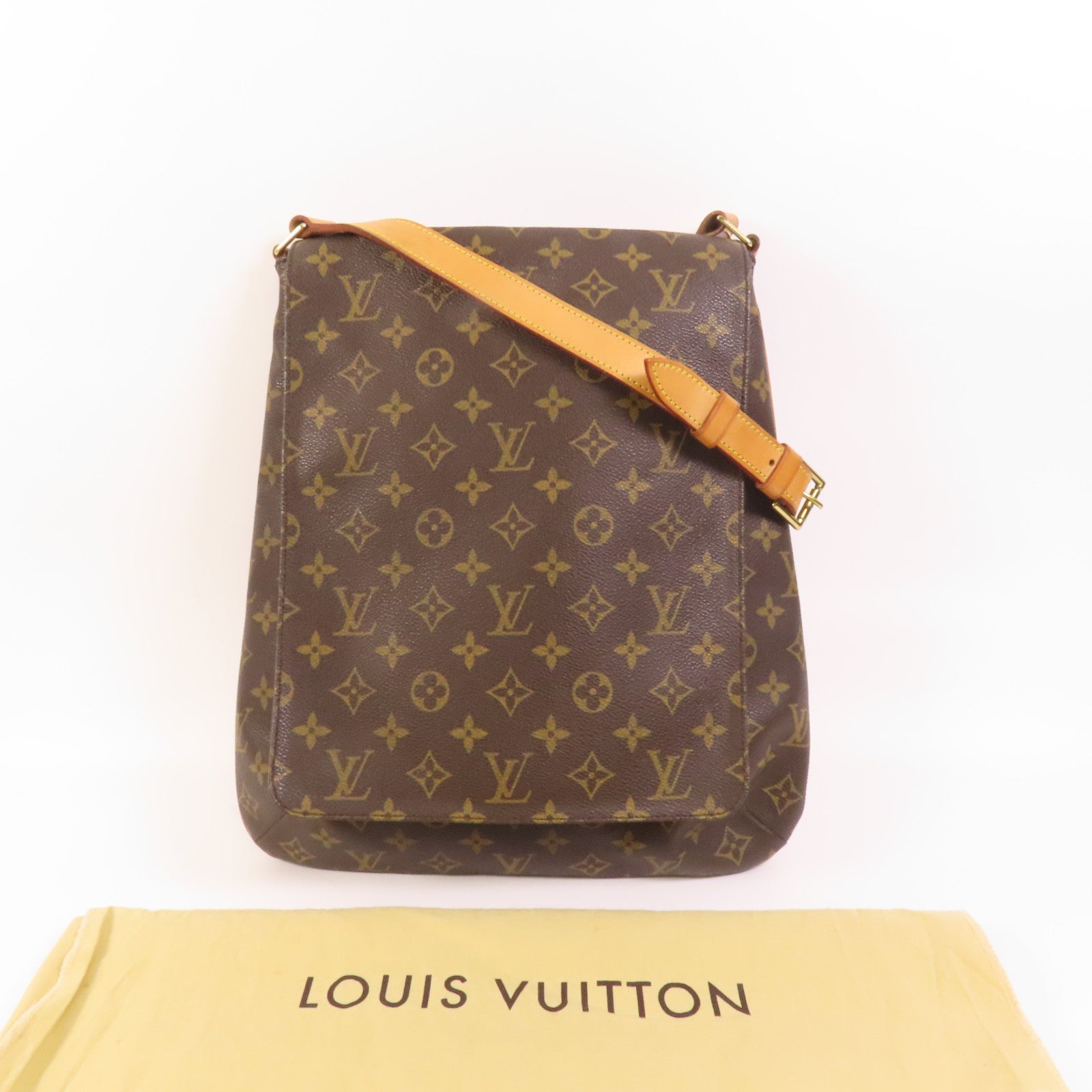 LOUIS VUITTON Monogram Musette金扣肩背袋
