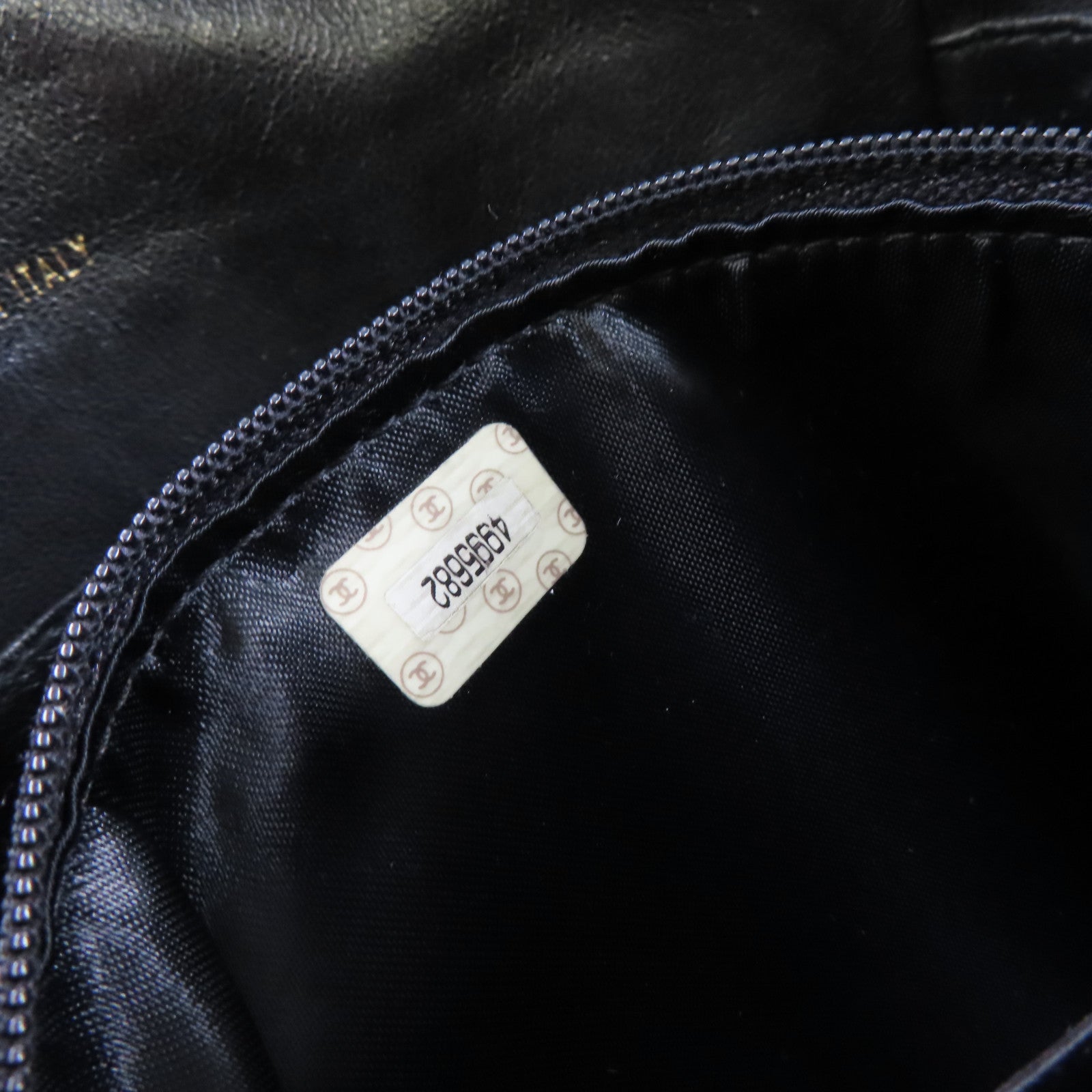 CHANEL 菱格羊皮皮革Vintage Shoulder Bag金扣肩背袋黑色