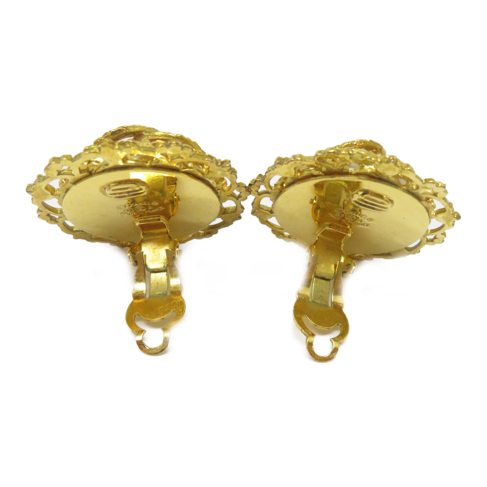 CHANEL 金屬Earrings耳環金色