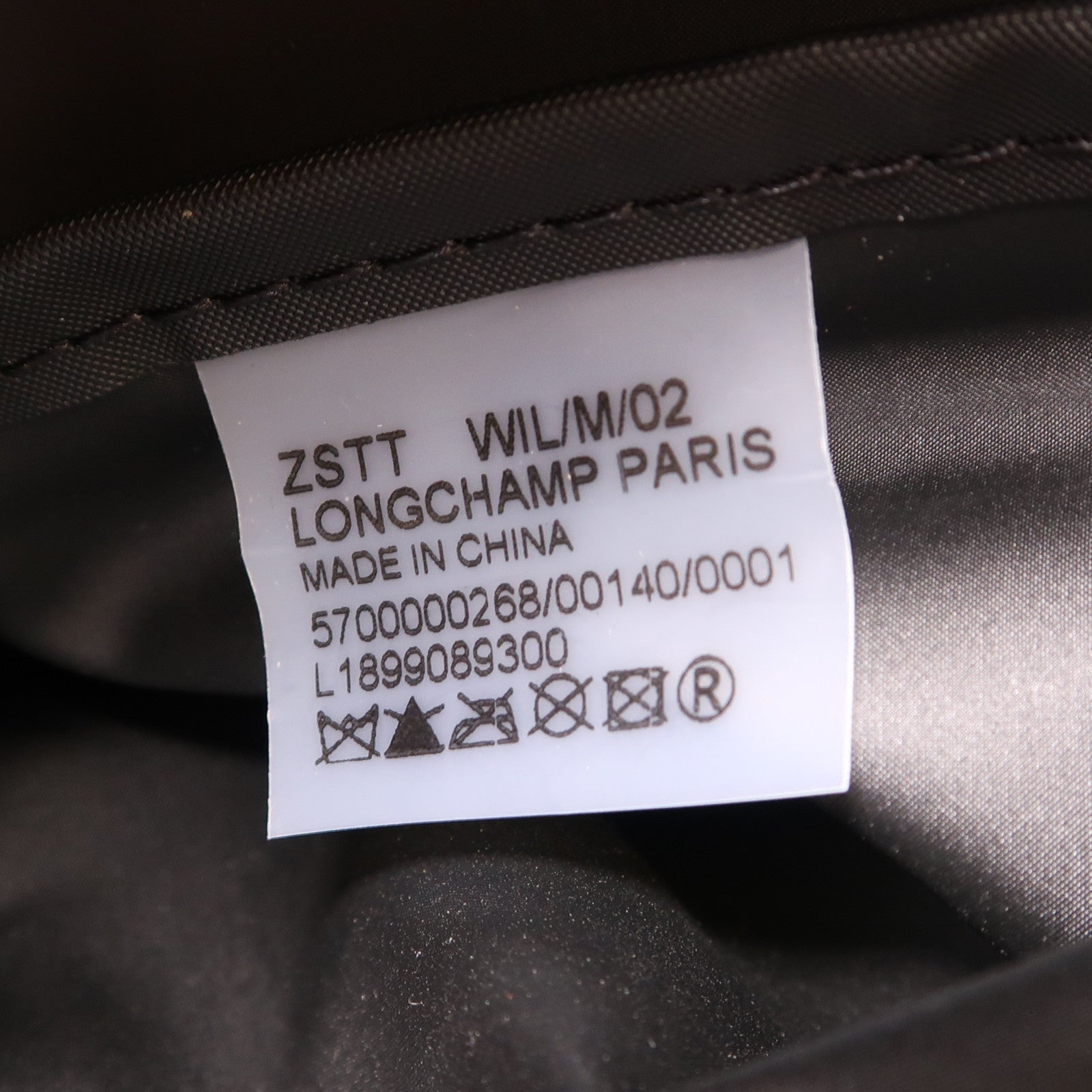 Longchamp 尼龍Tote Bag金扣肩背袋灰色