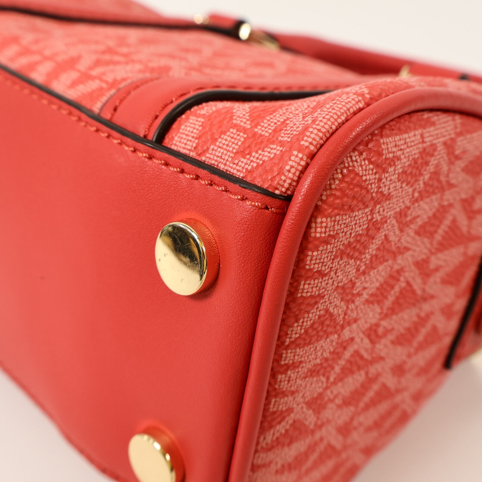 Michael Kors 塗層帆布Boston Bag手挽肩背兩用袋