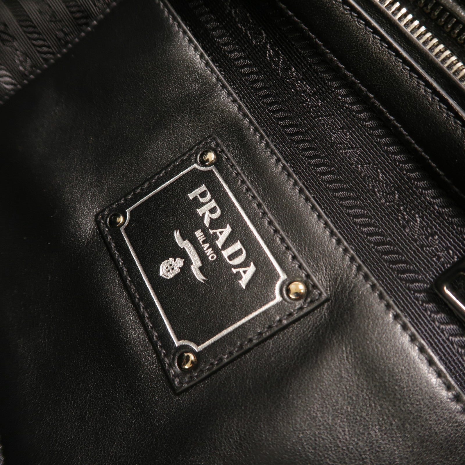 PRADA 牛皮皮革Convertible Shopping手挽肩背兩用袋